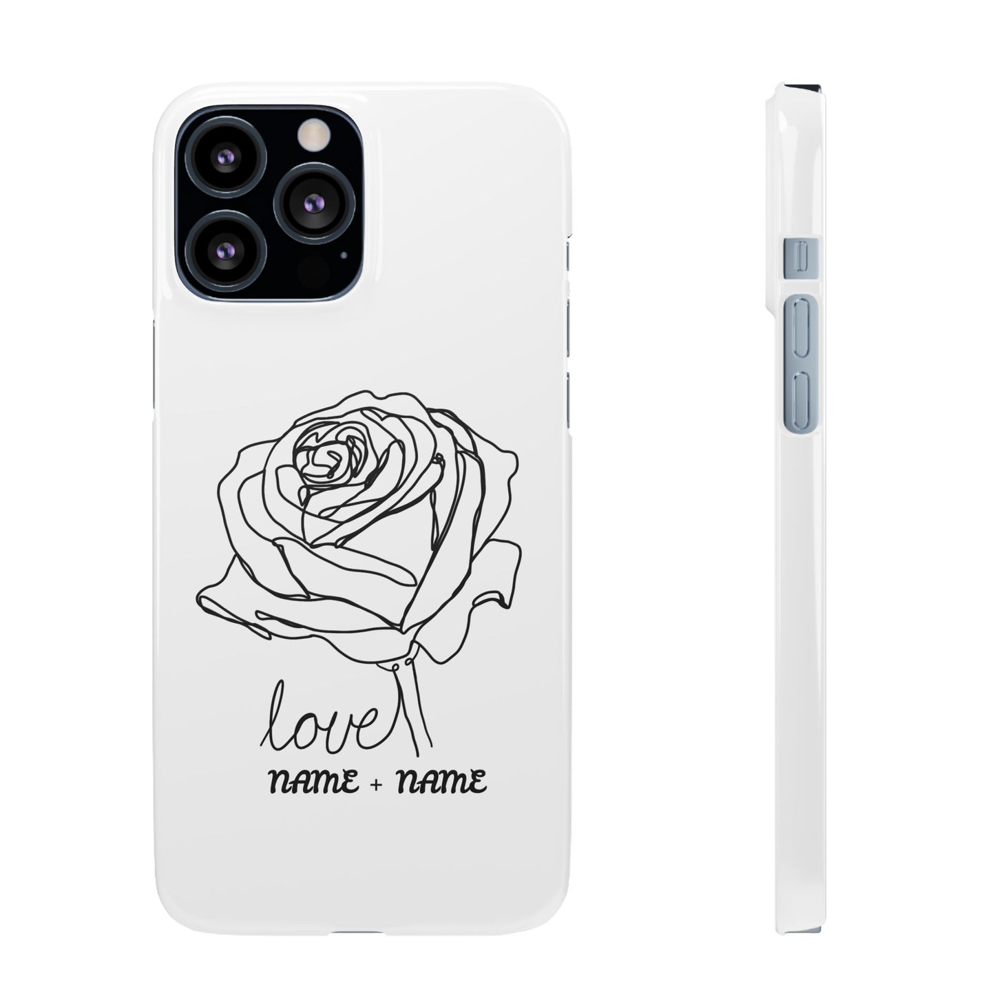 Personalisierbare Rosenliebe Handyhülle
