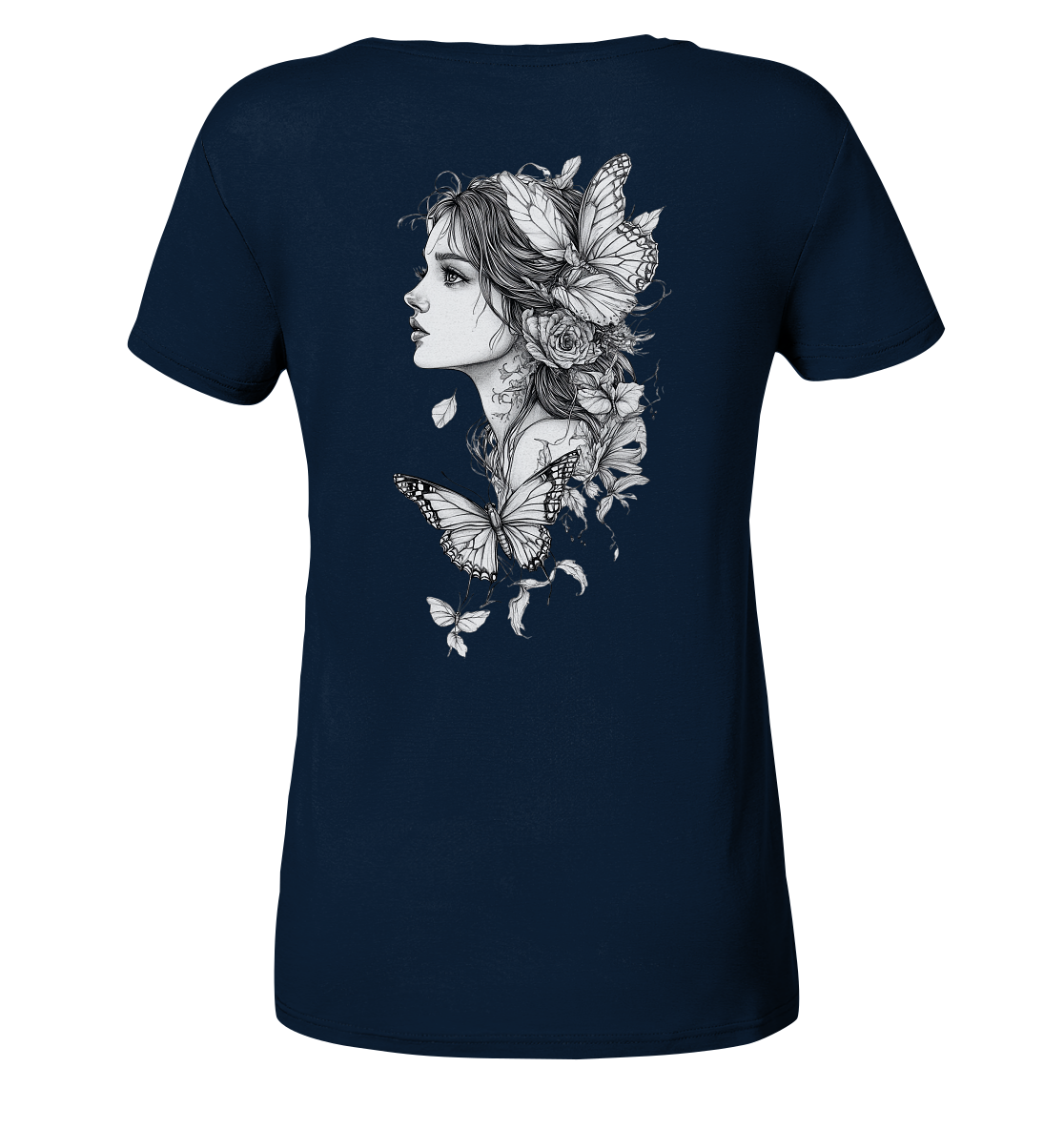 Schmetterlings träume - Ladies V-Neck Shirt