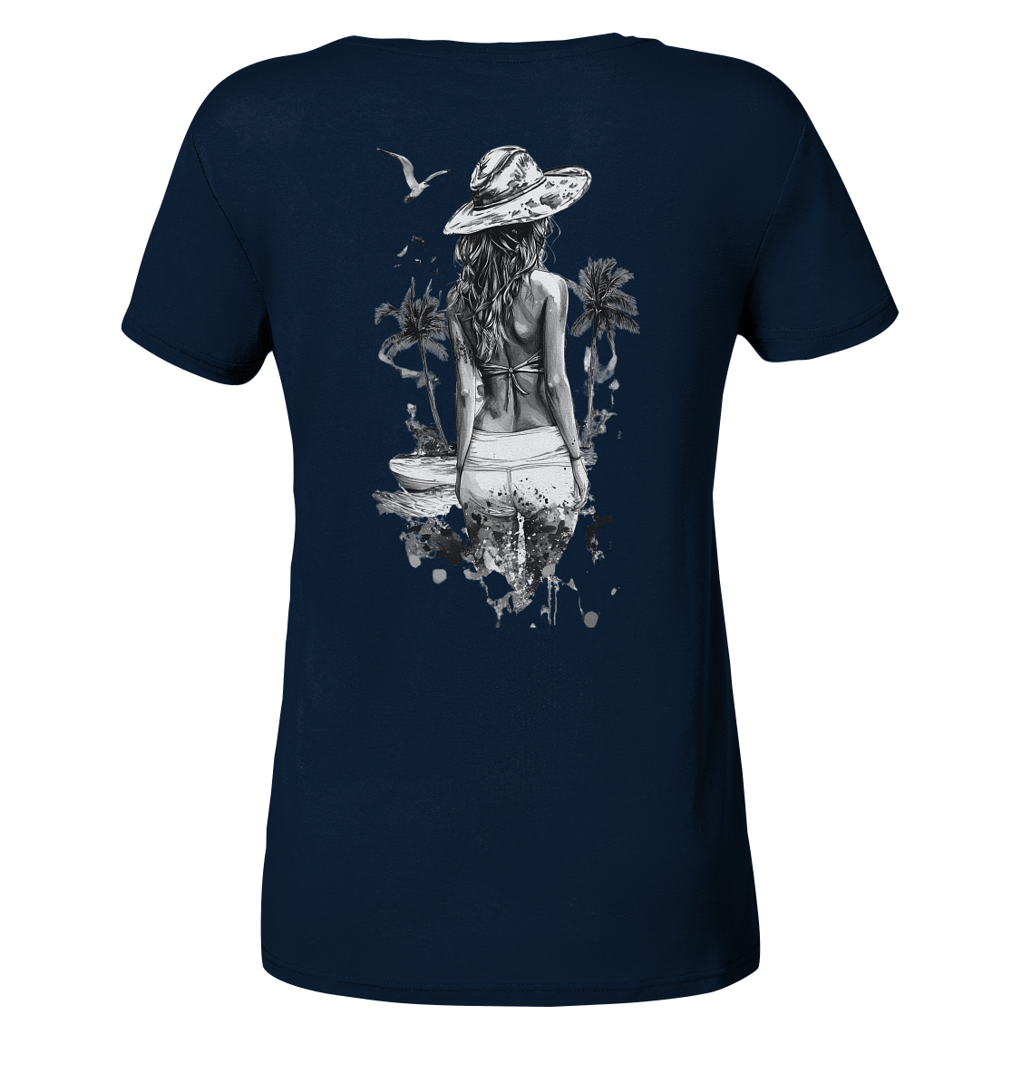 Sommer Vibes - Ladies V-Neck Shirt