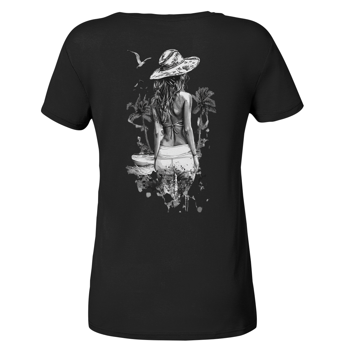 Sommer Vibes - Ladies V-Neck Shirt