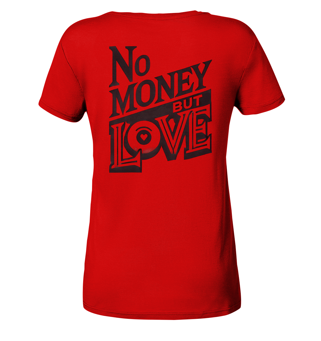 No Money but Love - Ladies V-Neck Shirt