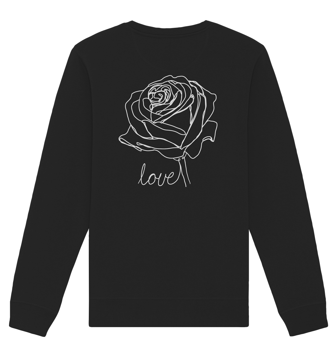 Rosen look dunkel mittig - Organic Basic Unisex Sweatshirt