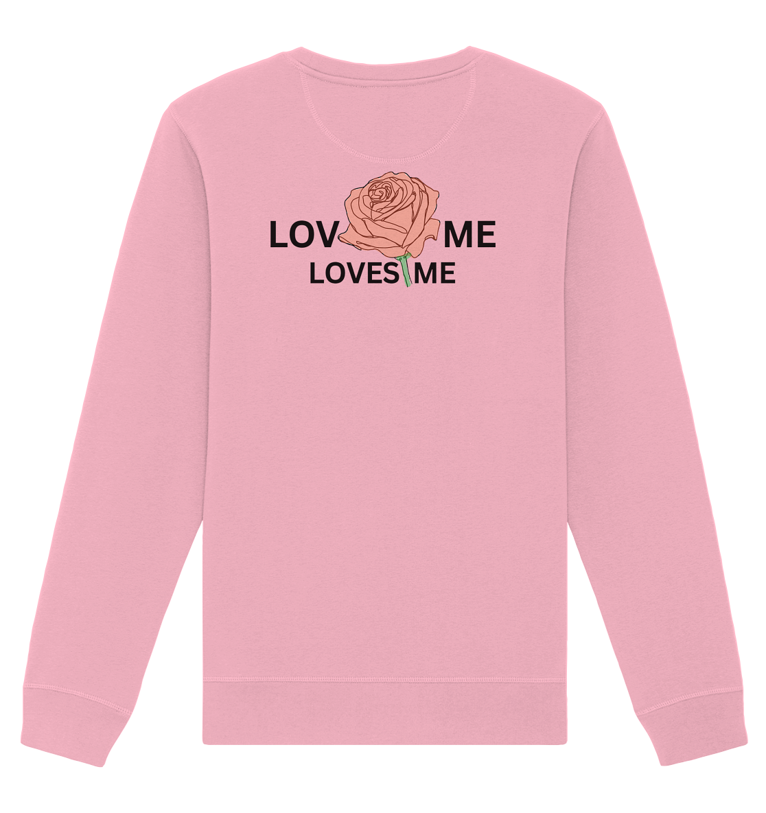 LOVES ME (Rote Rose) - Organic Basic Unisex Sweatshirt