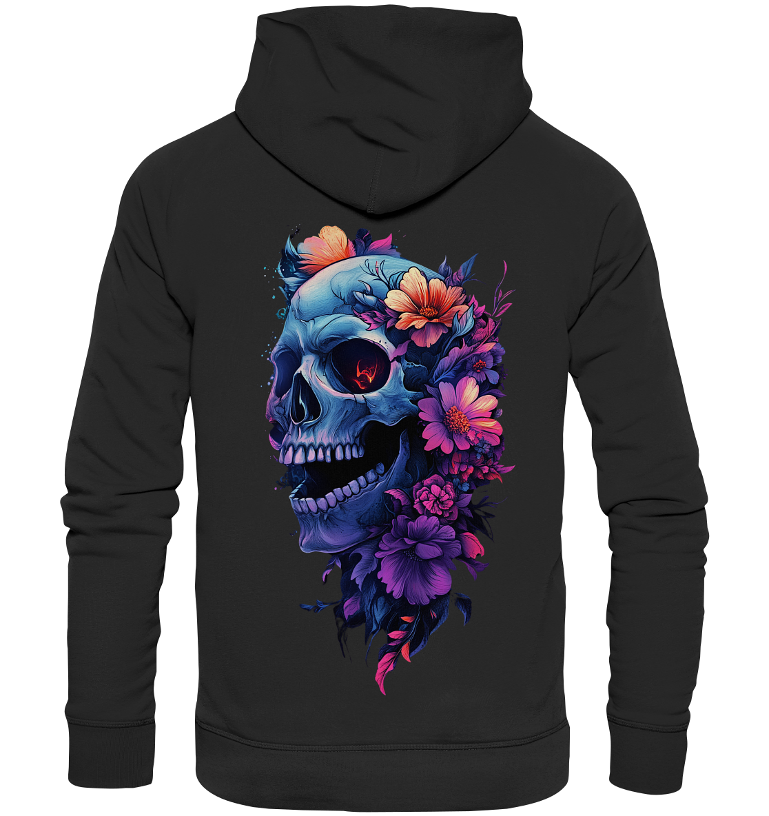 Totenkopfs Blüte - Organic Fashion Hoodie