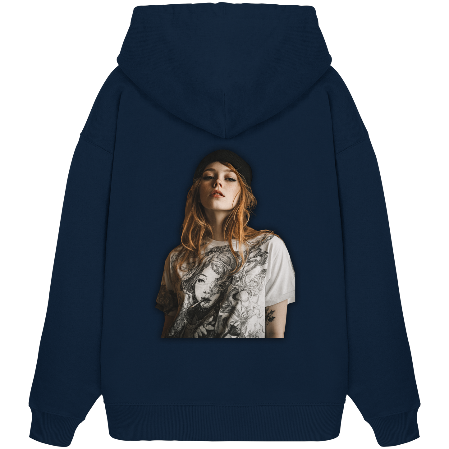 I only smoke the good Stuff (Schwarz) - Organic Oversize Hoodie