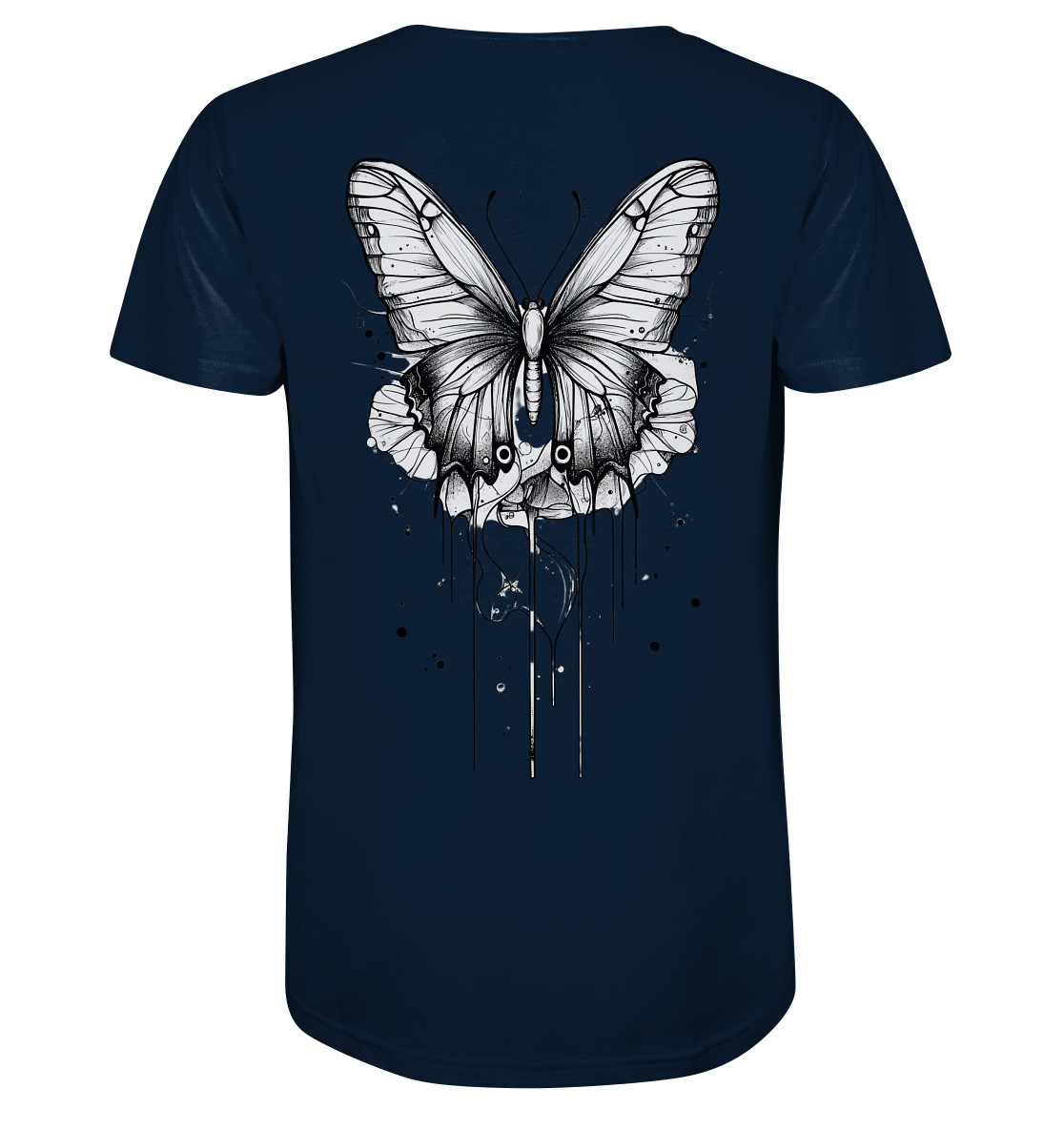 Schmetterlings träume (nur Rückseiten Druck) - Organic Shirt