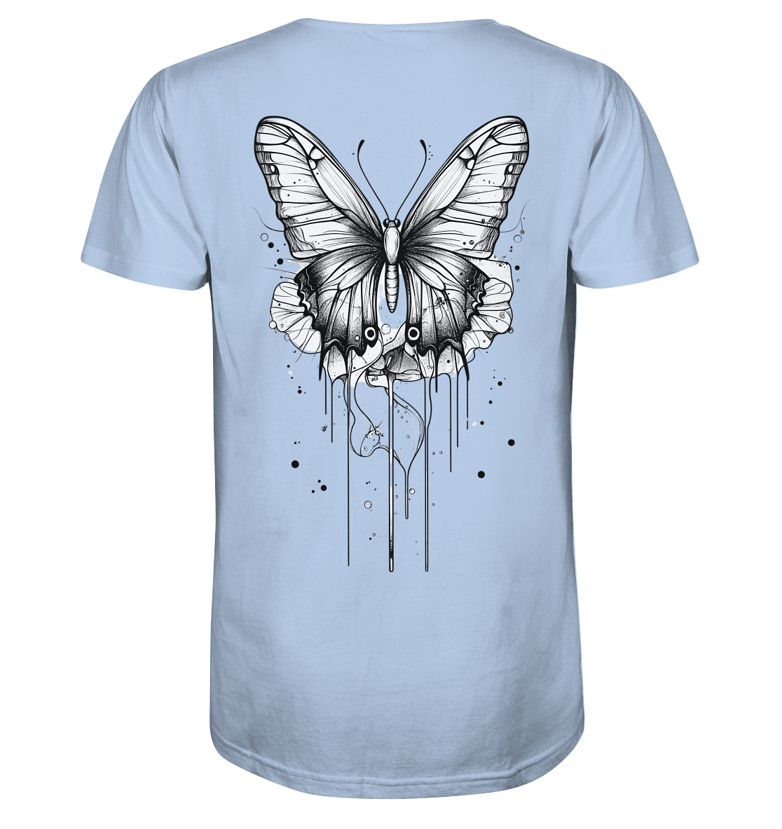 Schmetterlings träume (nur Rückseiten Druck) - Organic Shirt