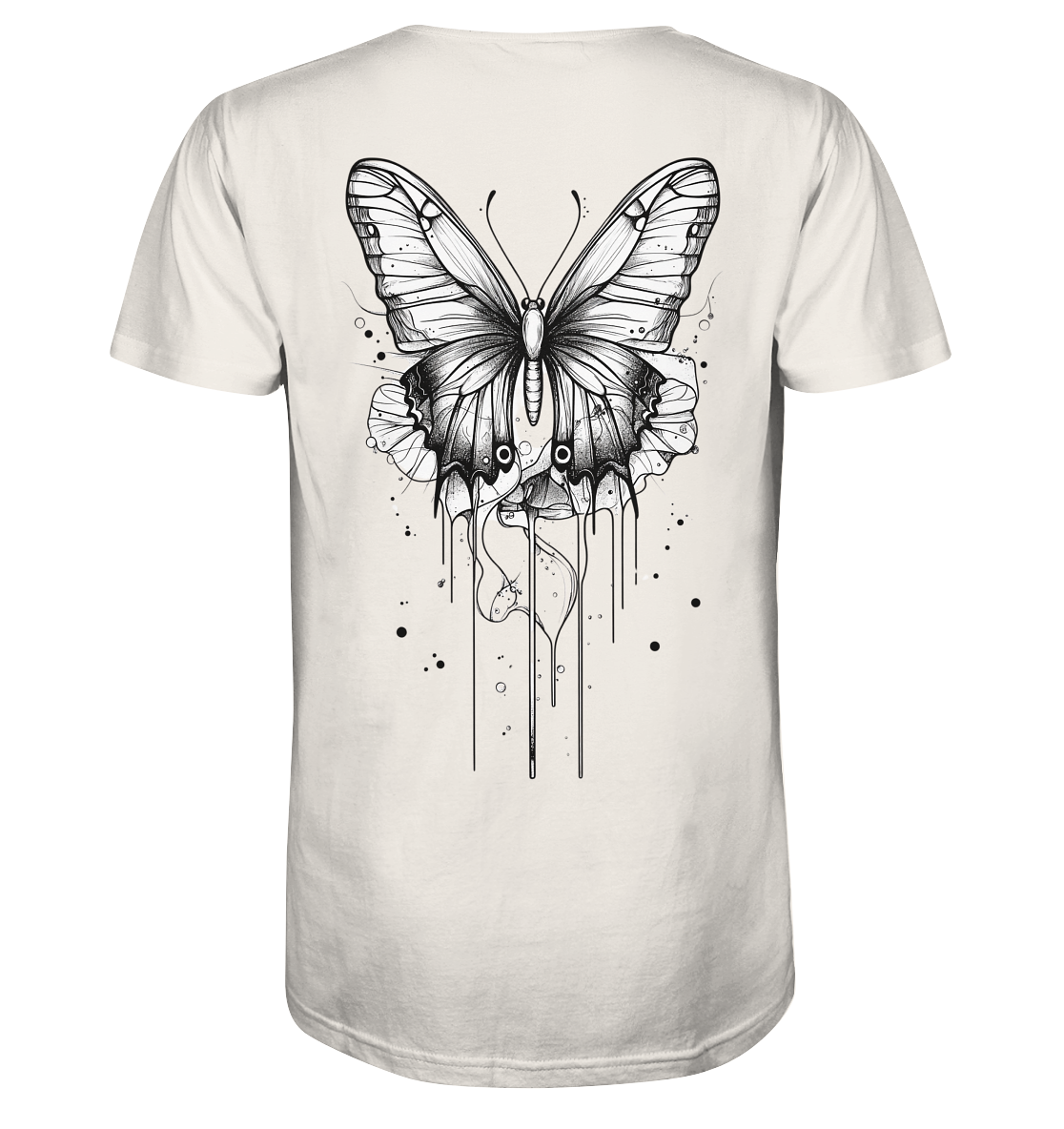 Schmetterlings träume (nur Rückseiten Druck) - Organic Shirt