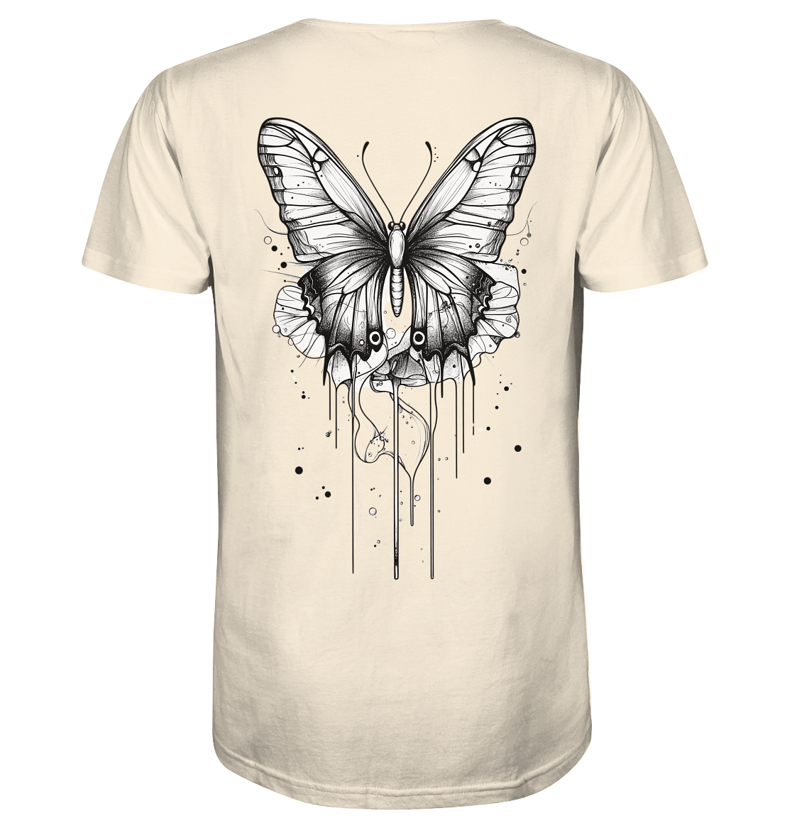 Schmetterlings träume (nur Rückseiten Druck) - Organic Shirt