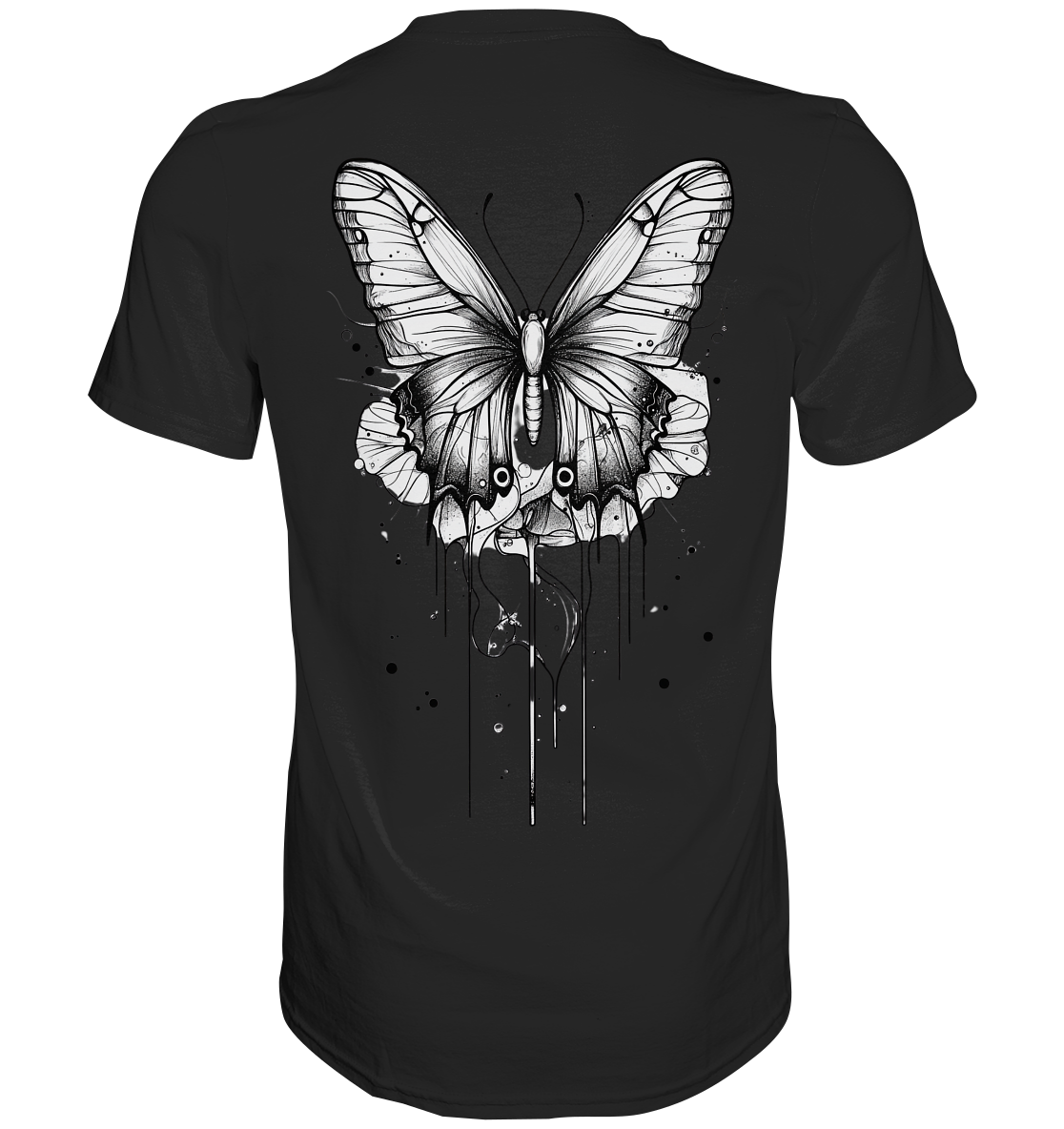 Schmetterlings träume (nur Rückseiten Druck) - Premium Shirt
