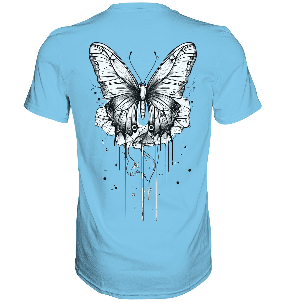 Schmetterlings träume (nur Rückseiten Druck) - Premium Shirt