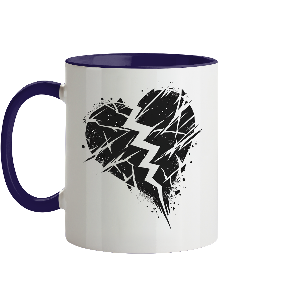 Broken Heart Tassen - Tasse zweifarbig