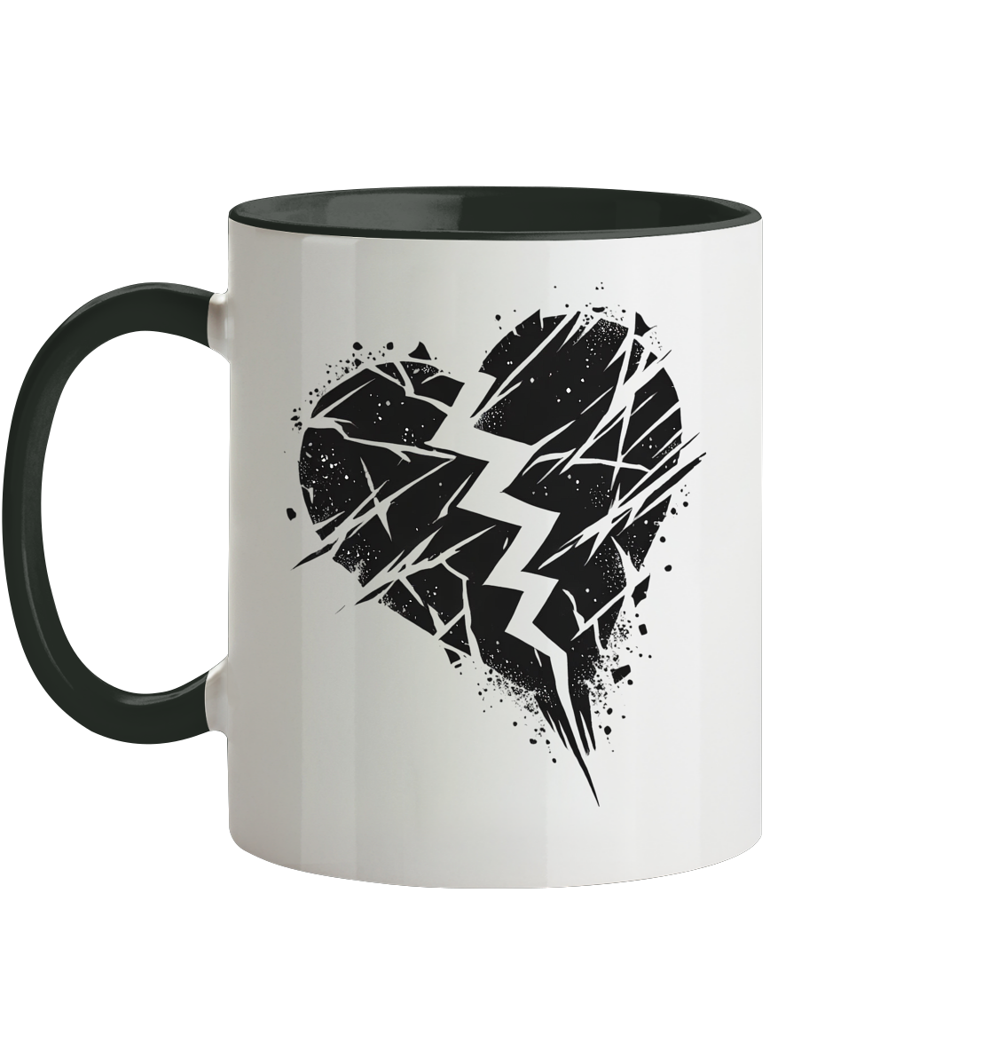 Broken Heart Tassen - Tasse zweifarbig