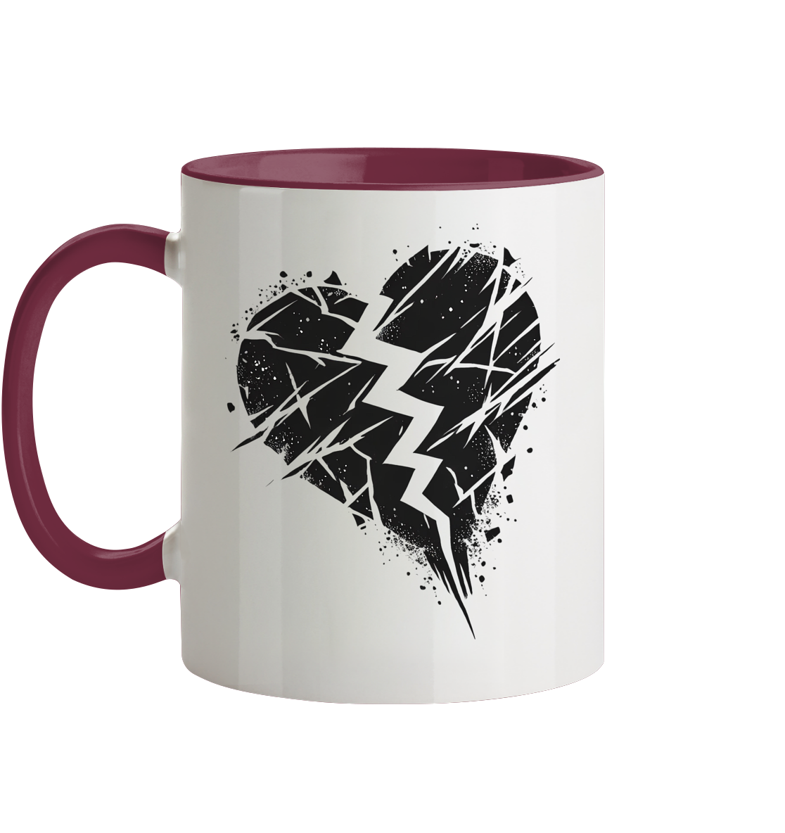 Broken Heart Tassen - Tasse zweifarbig