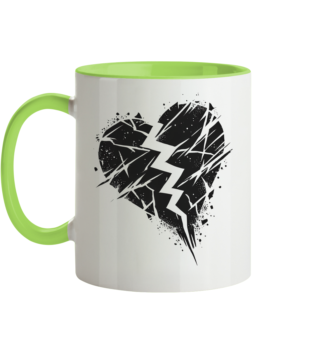 Broken Heart Tassen - Tasse zweifarbig