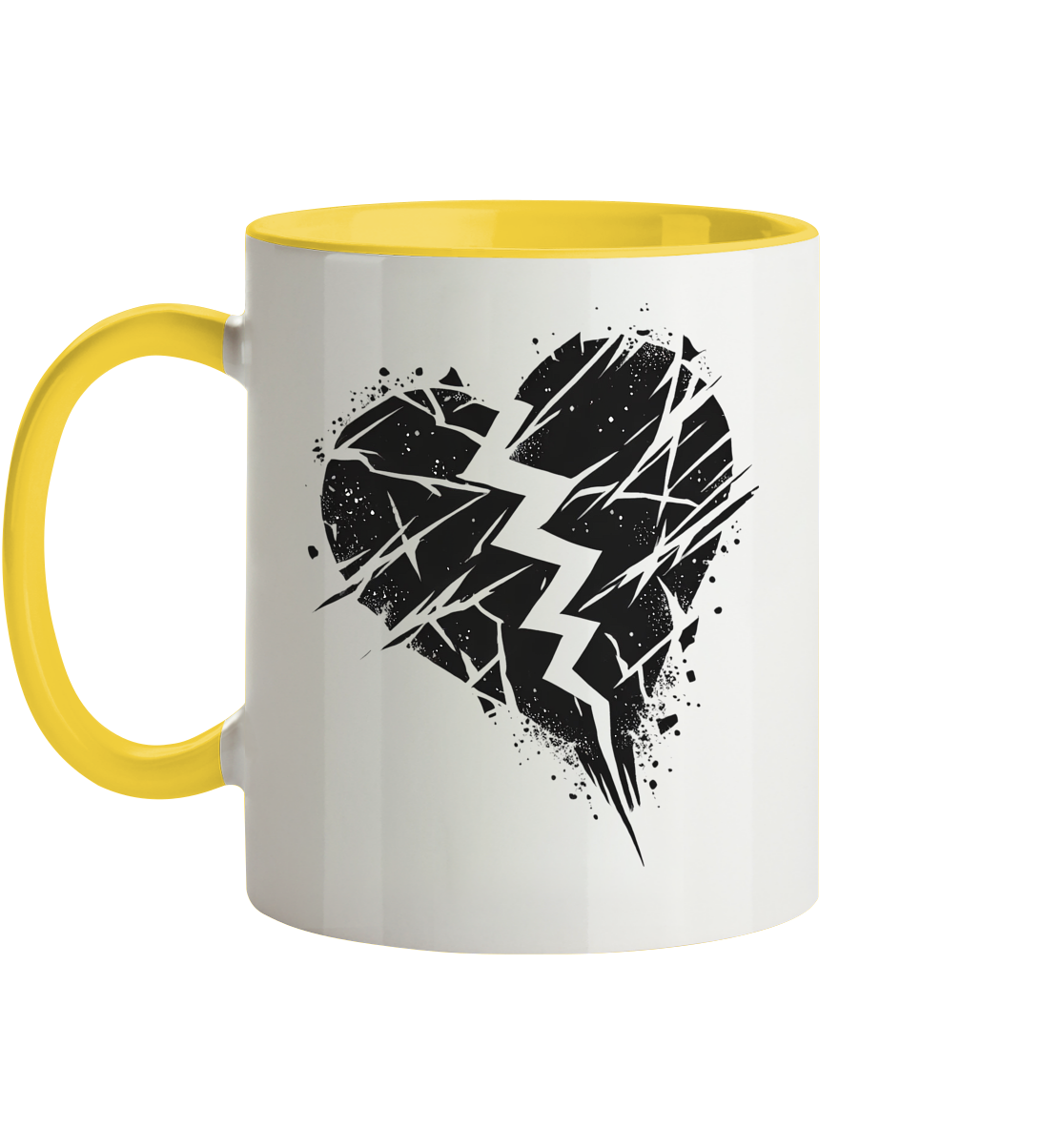 Broken Heart Tassen - Tasse zweifarbig