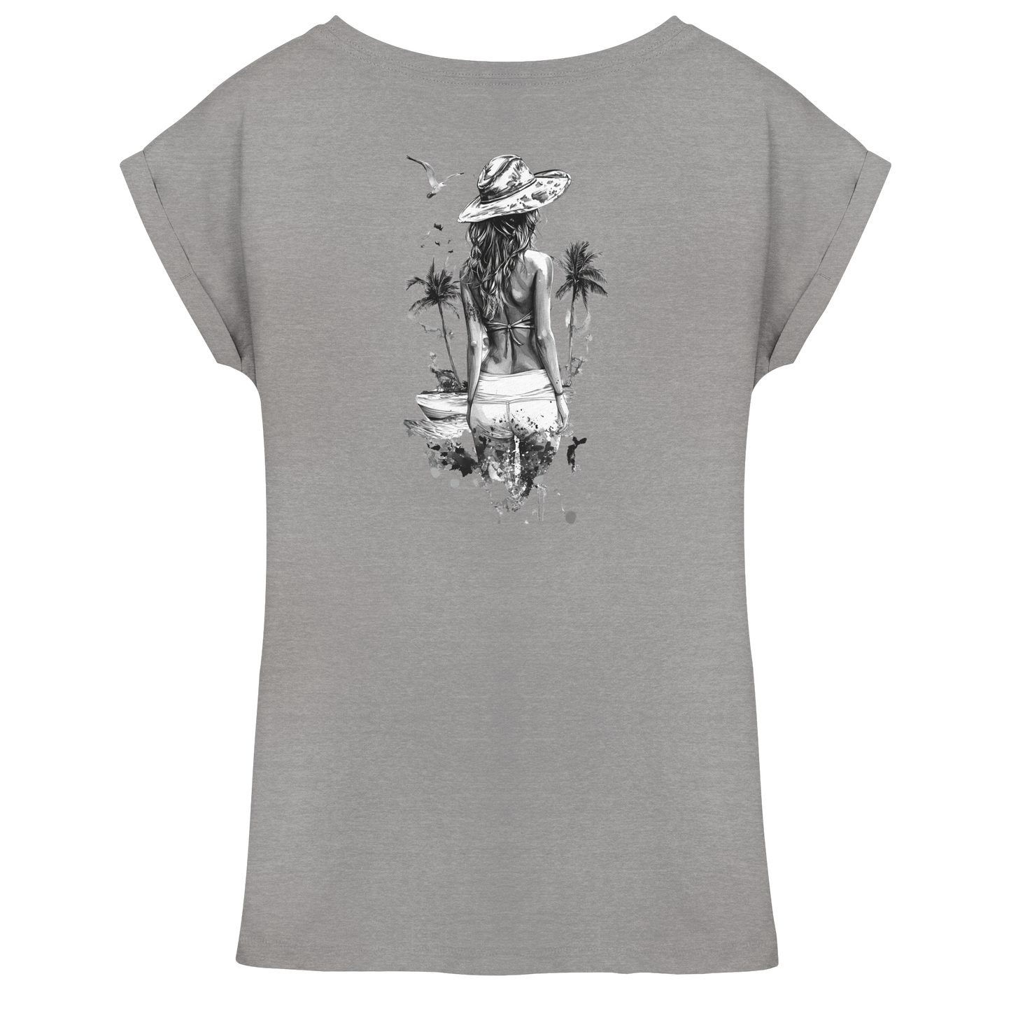 Sommer Vibes - Womens Extended Shoulder T-Shirt