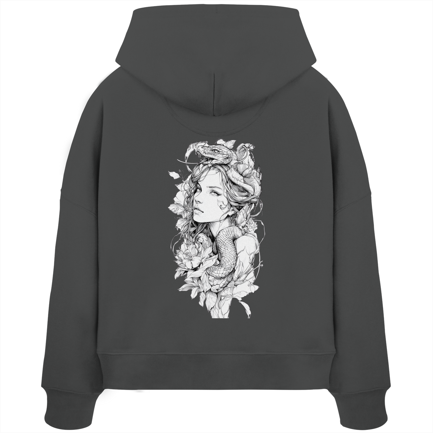 Schlangenkönigin - Womens Organic Boxcut Hoodie