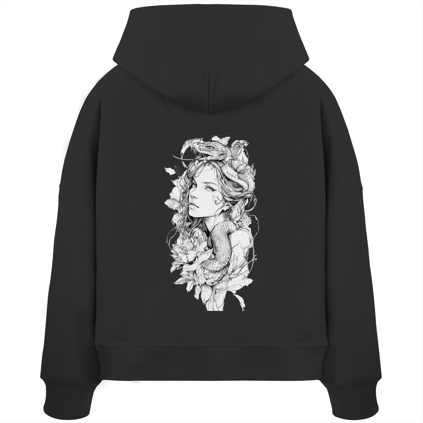 Schlangenkönigin - Womens Organic Boxcut Hoodie