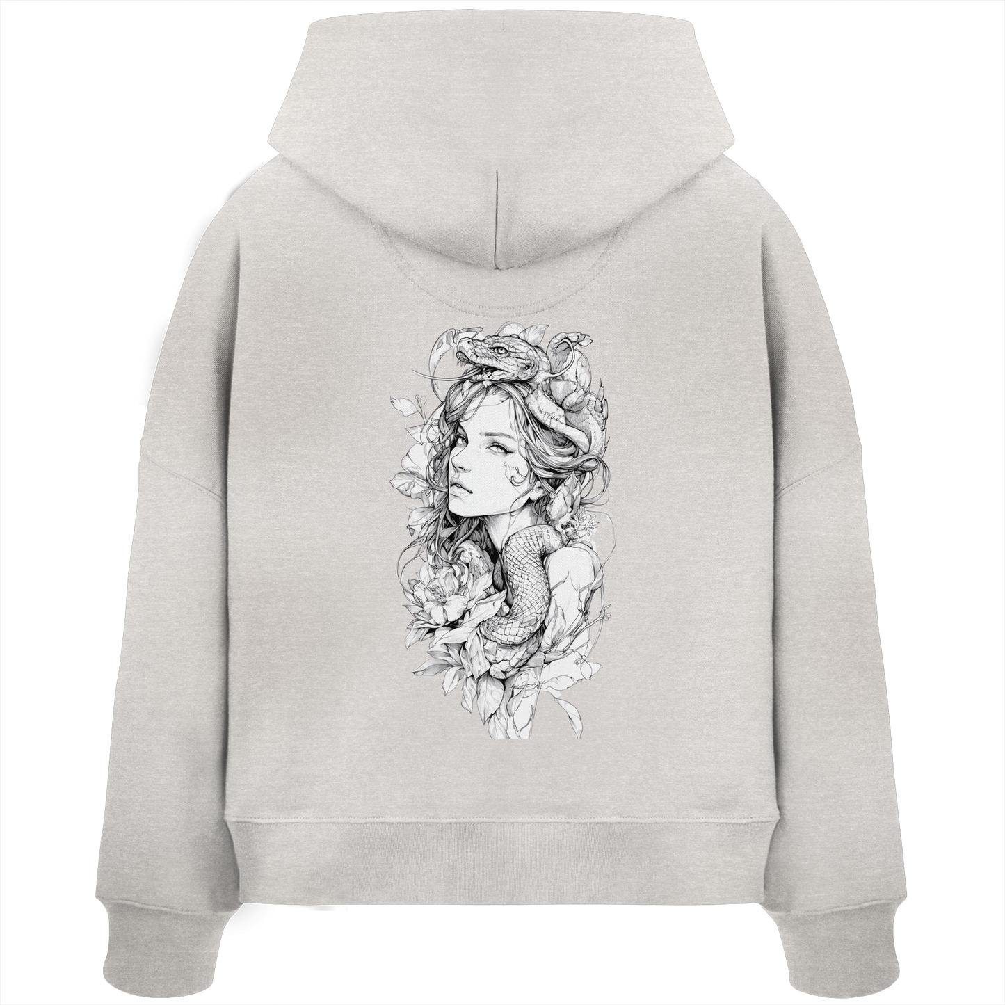 Schlangenkönigin - Womens Organic Boxcut Hoodie