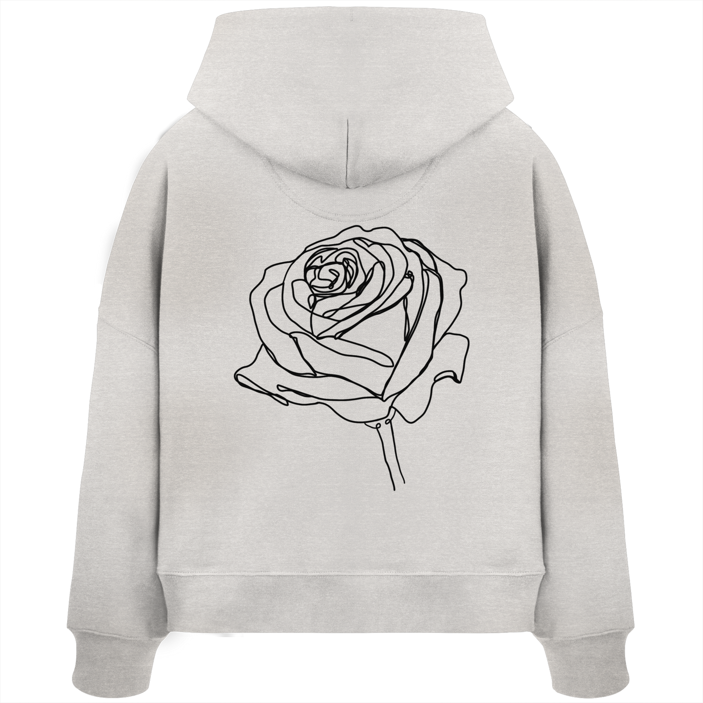 Blume hinten - Womens Organic Boxcut Hoodie