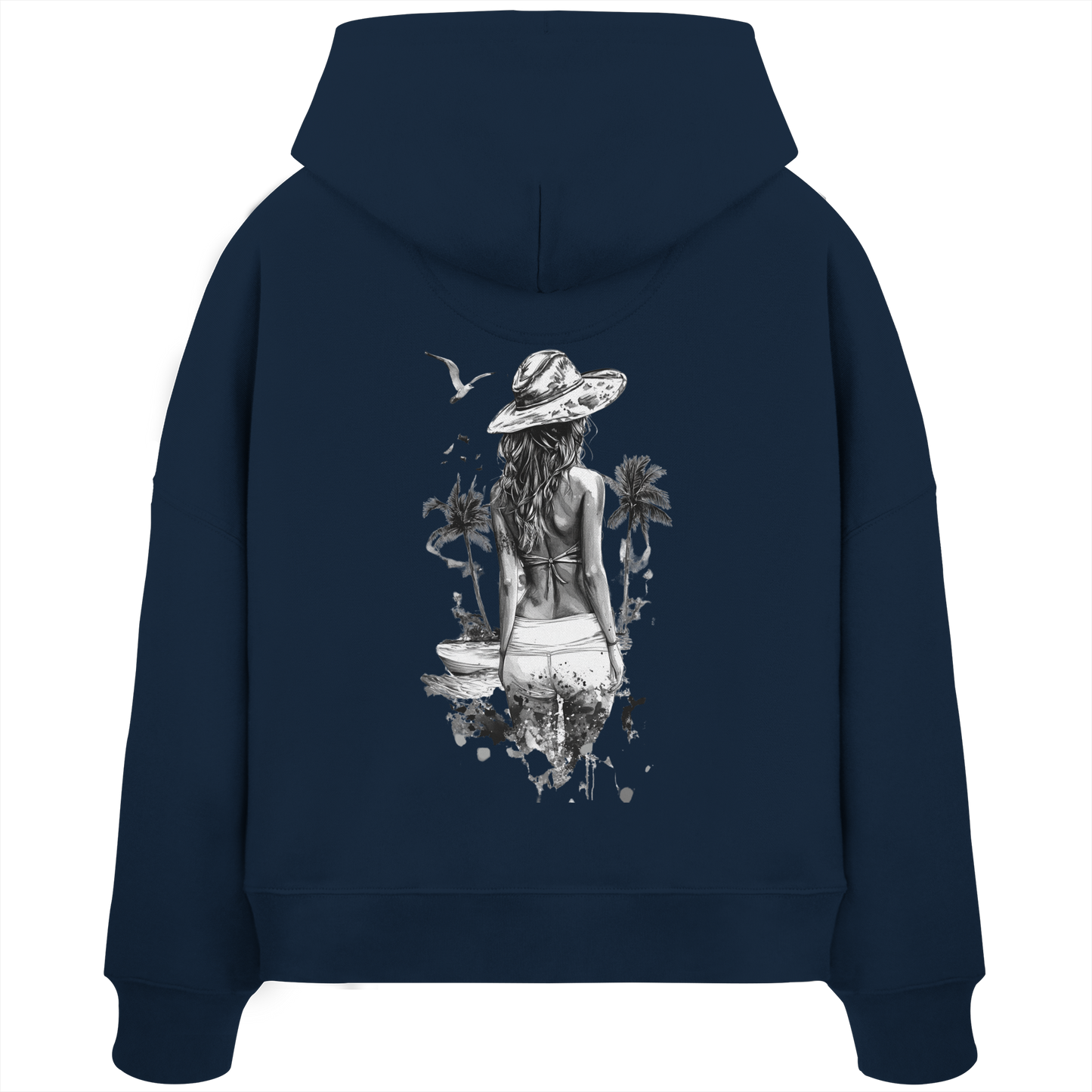 Sommer Vibes - Womens Organic Boxcut Hoodie