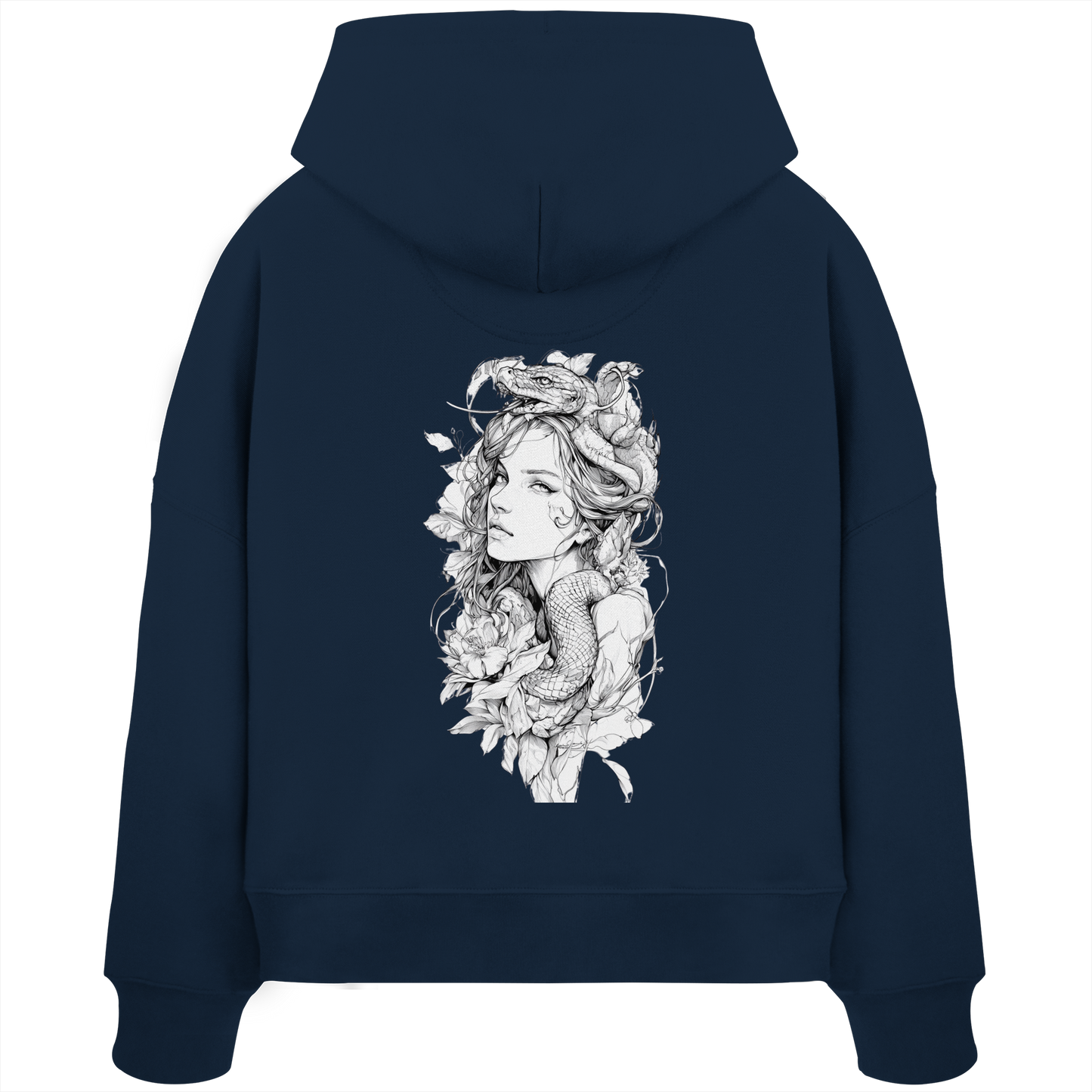 Schlangenkönigin - Womens Organic Boxcut Hoodie