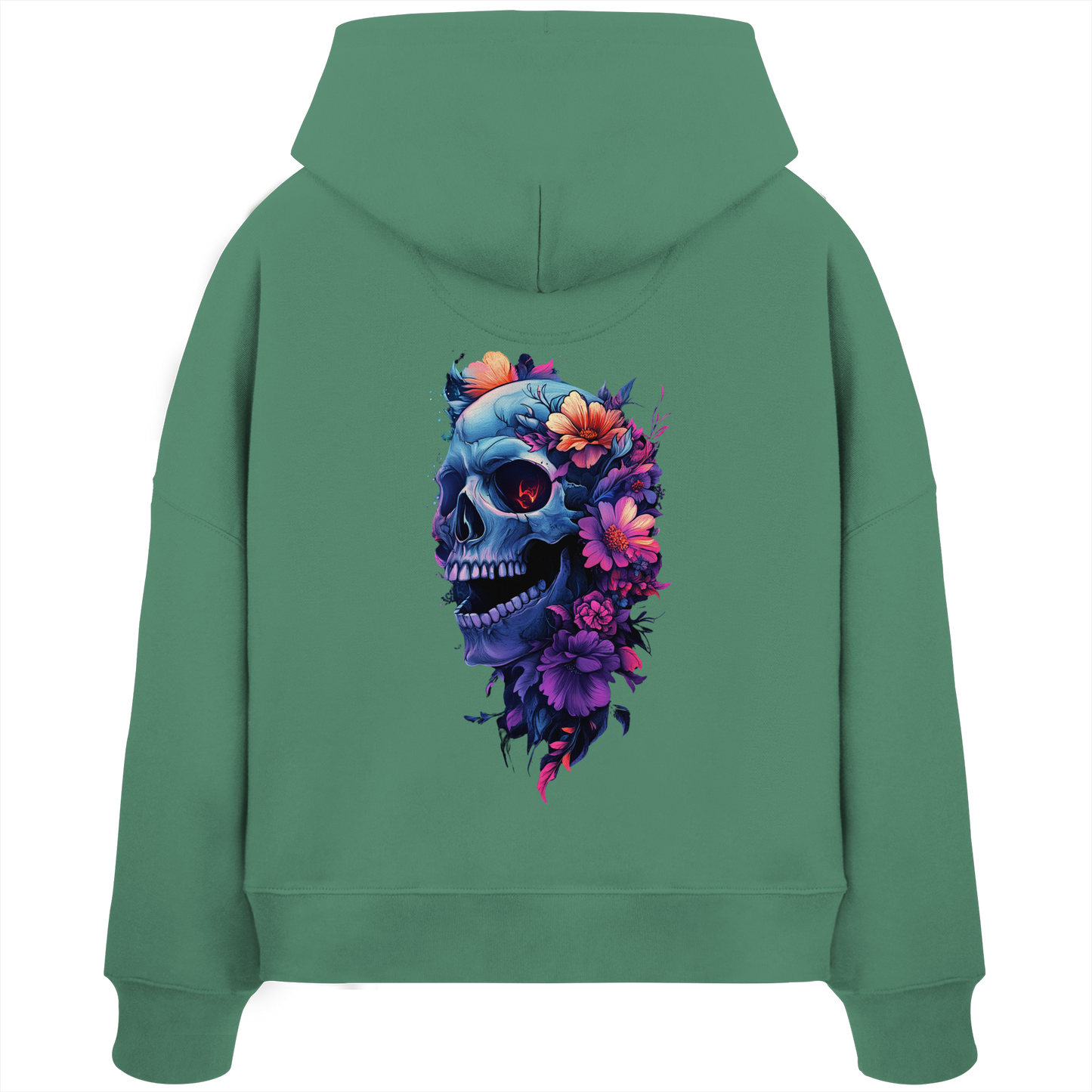 Totenkopfs Blüte - Womens Organic Boxcut Hoodie