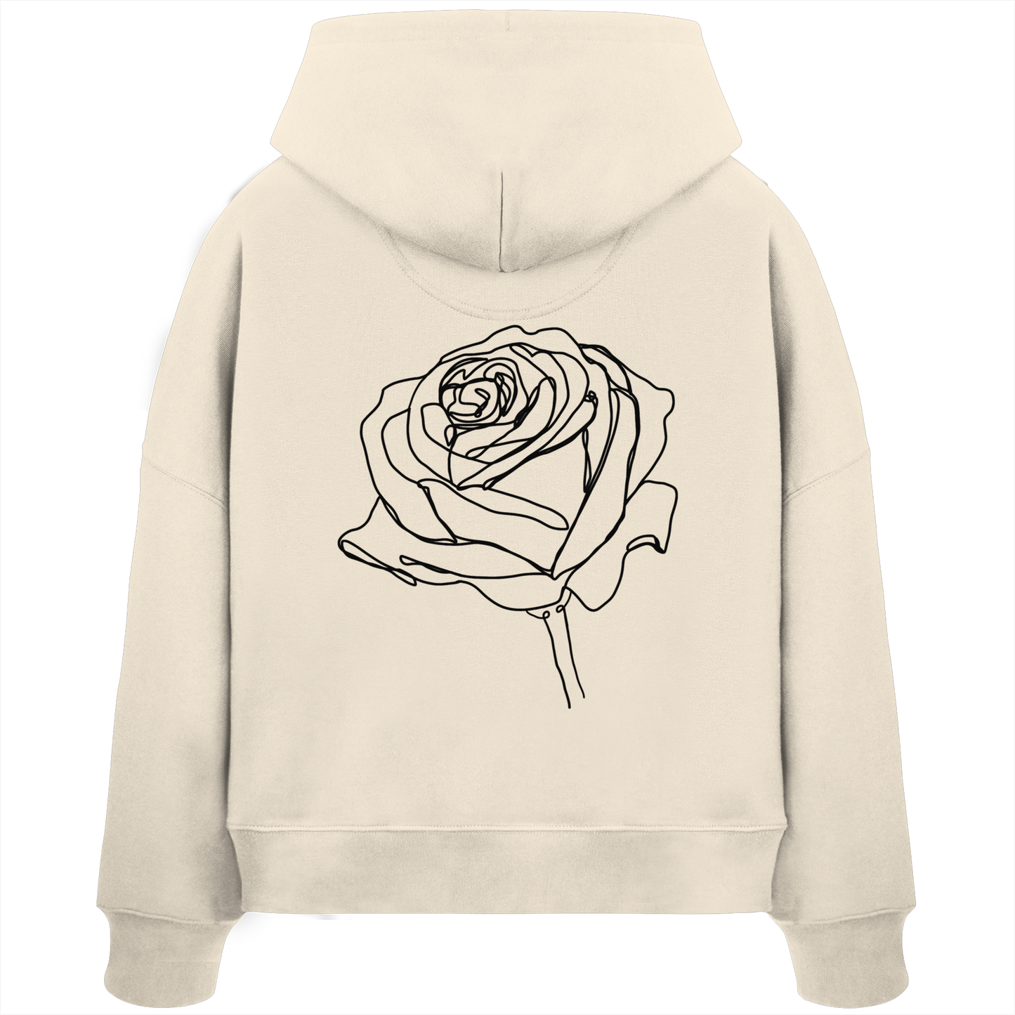 Blume hinten - Womens Organic Boxcut Hoodie
