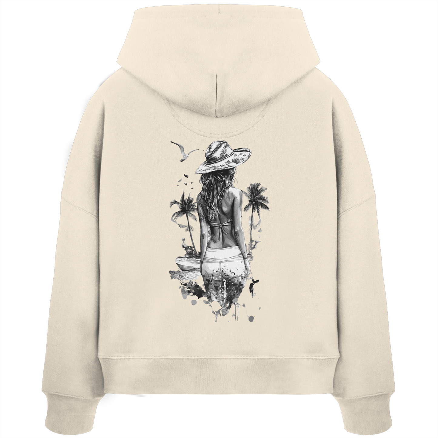 Sommer Vibes - Womens Organic Boxcut Hoodie