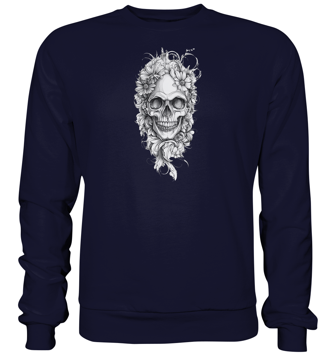 Totenkopfs Blüte - Basic Sweatshirt