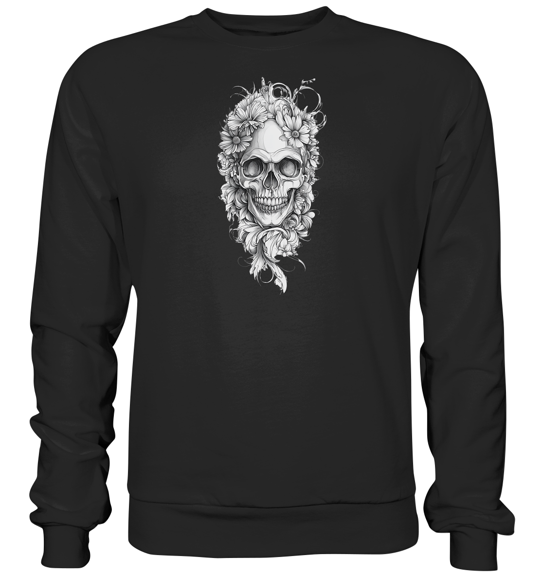 Totenkopfs Blüte - Basic Sweatshirt