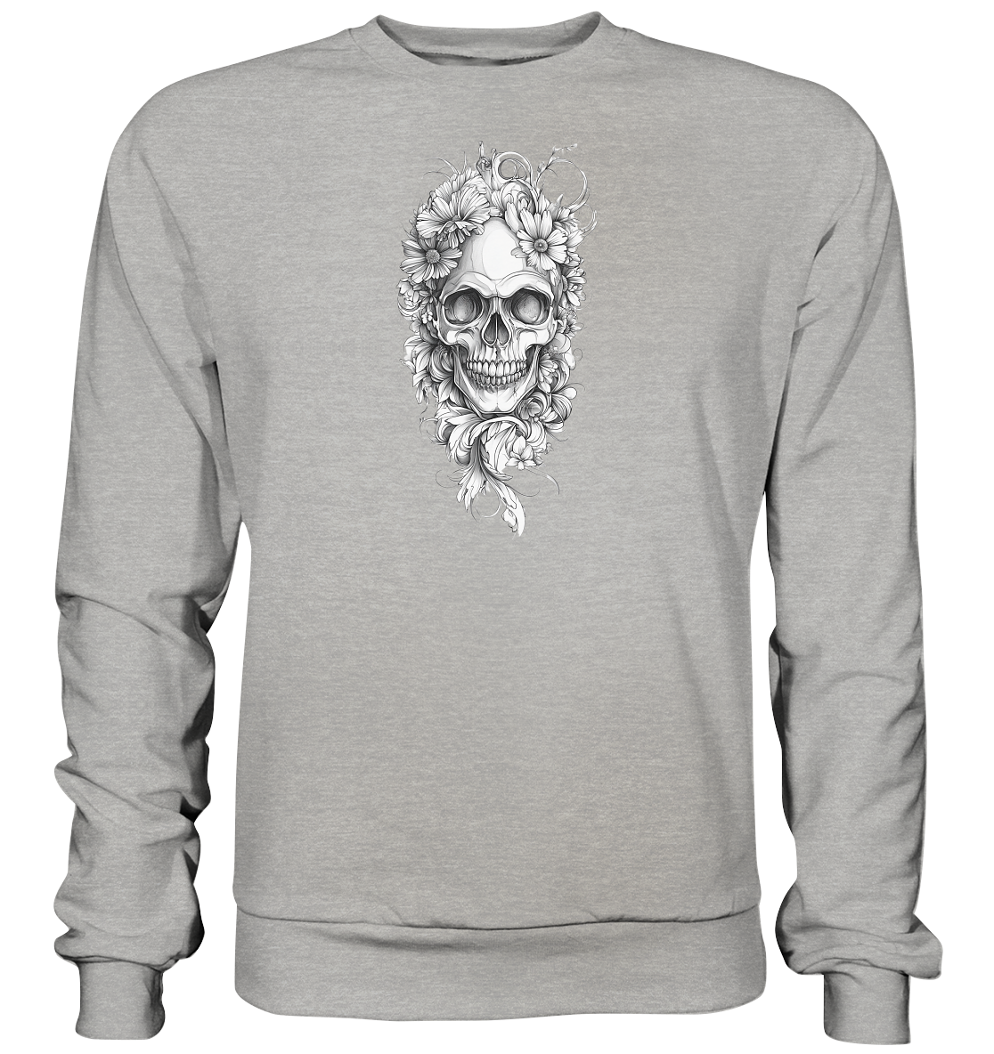 Totenkopfs Blüte - Basic Sweatshirt