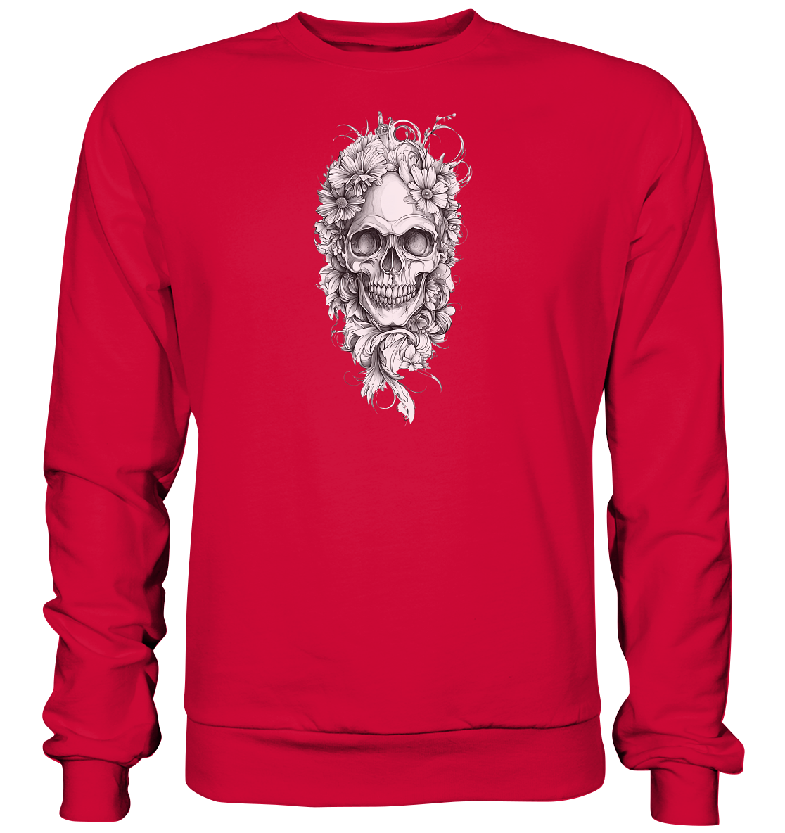 Totenkopfs Blüte - Basic Sweatshirt