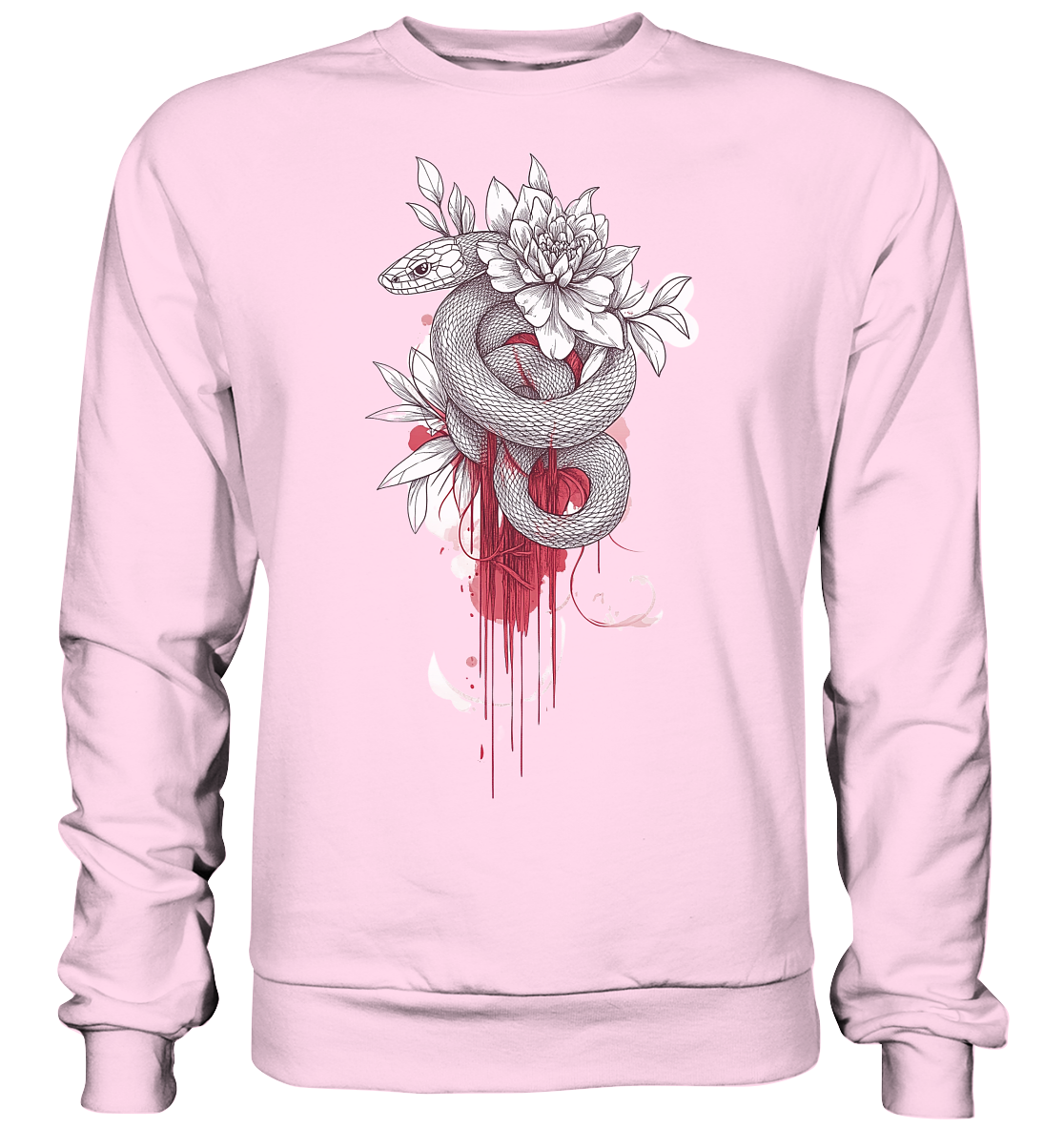 Schlange nur Vorderseiten Druck - Basic Sweatshirt