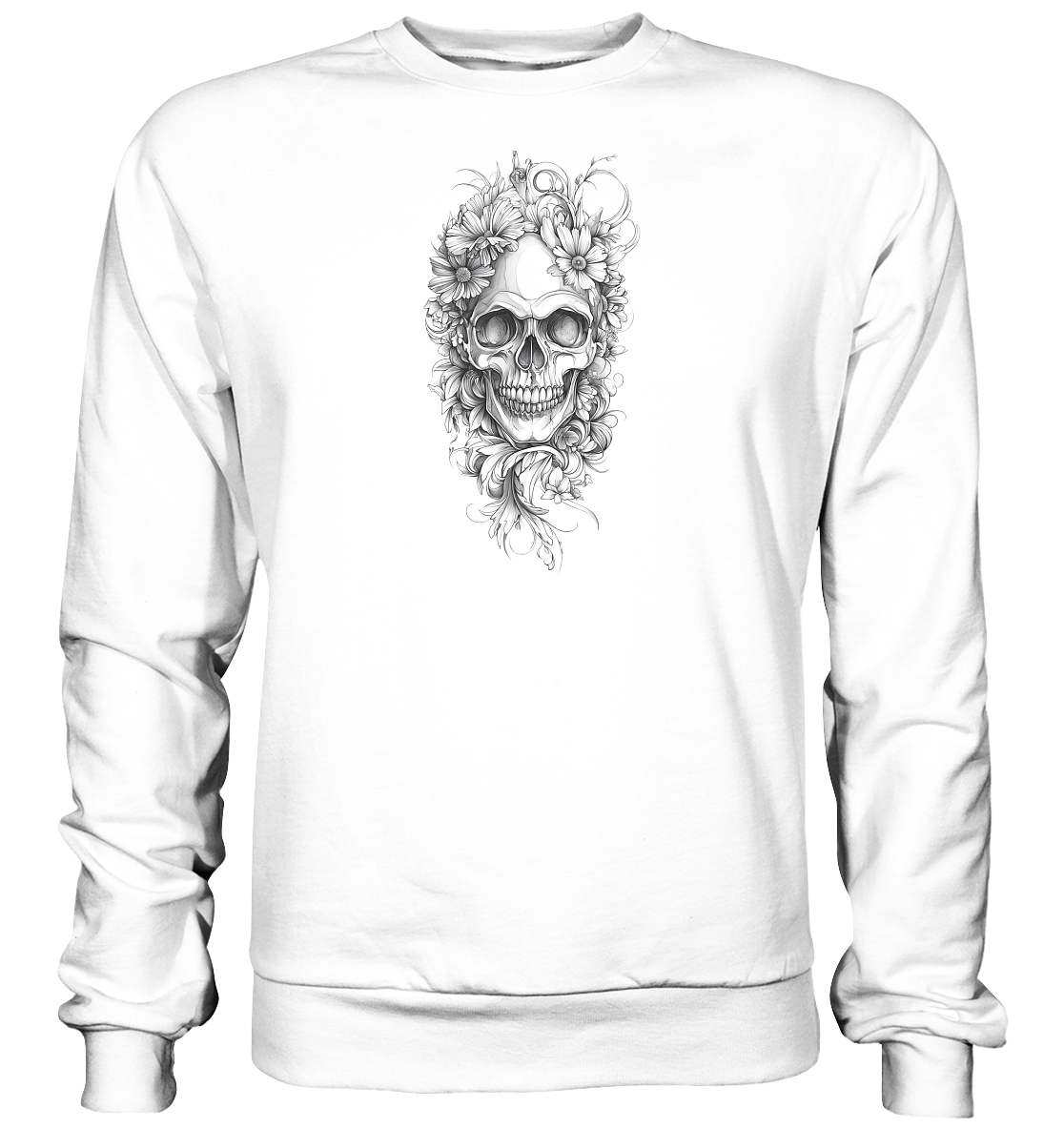 Totenkopfs Blüte - Basic Sweatshirt