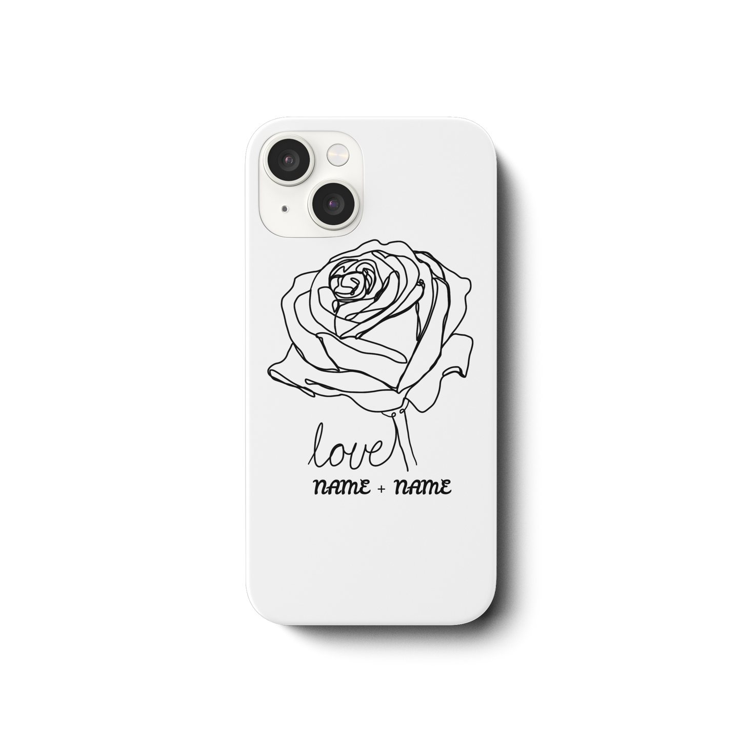 Personalisiere Handy hüllen Rosenliebe - iPhone 14 Handyhülle