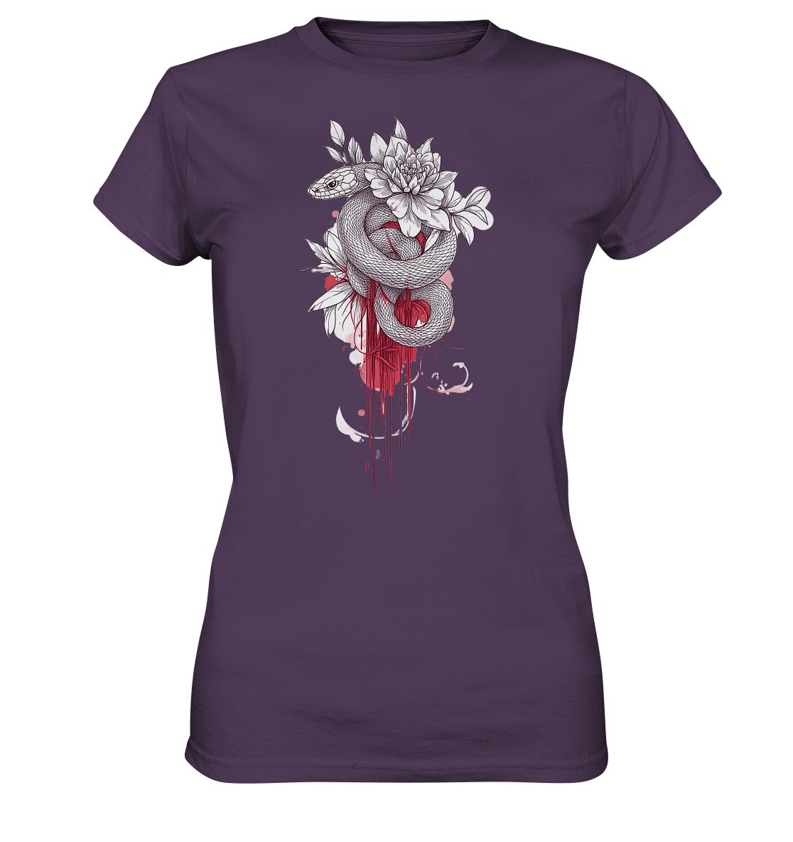 Schlange nur Vorderseiten Druck - Ladies Premium Shirt