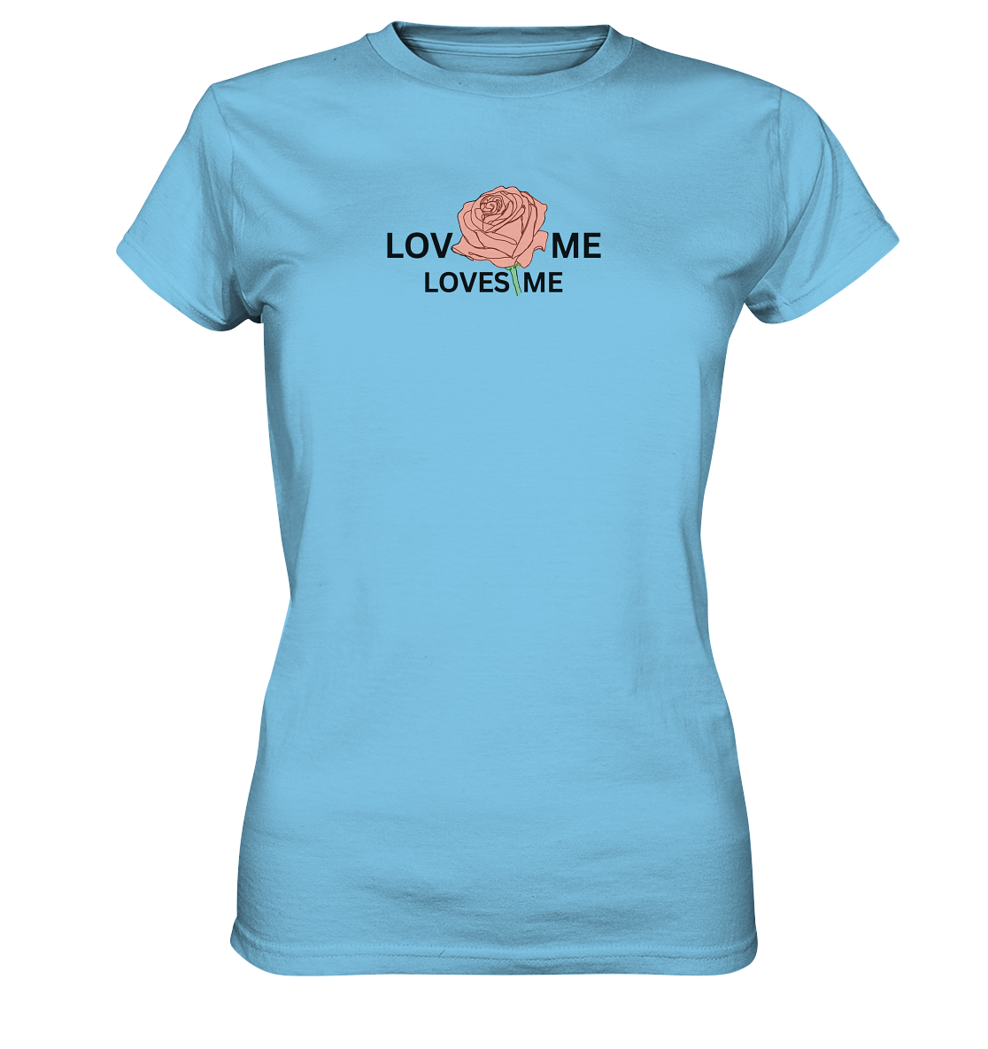 LOVES ME (Rote Rose) - Ladies Premium Shirt