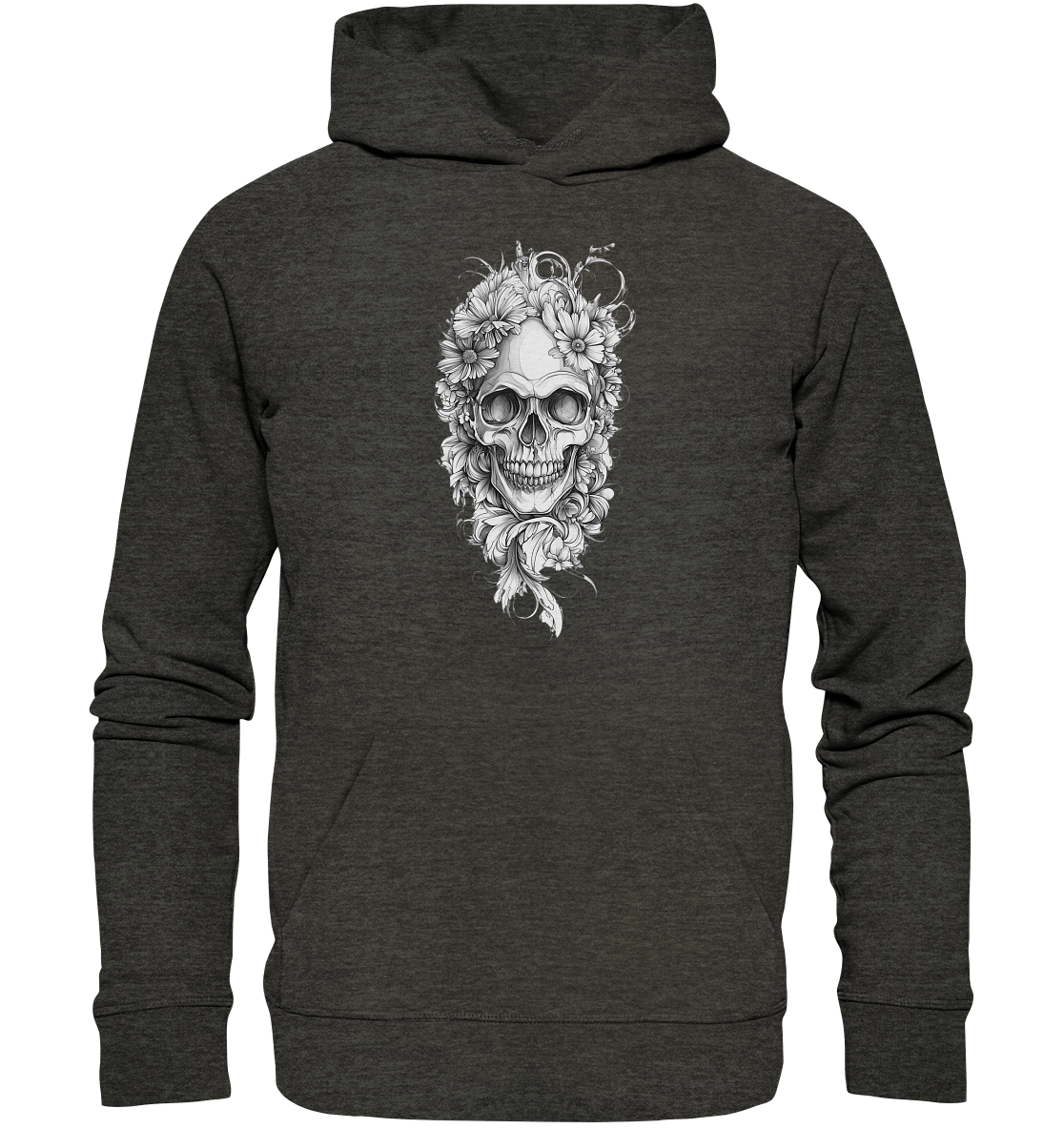 Totenkopfs Blüte - Organic Hoodie
