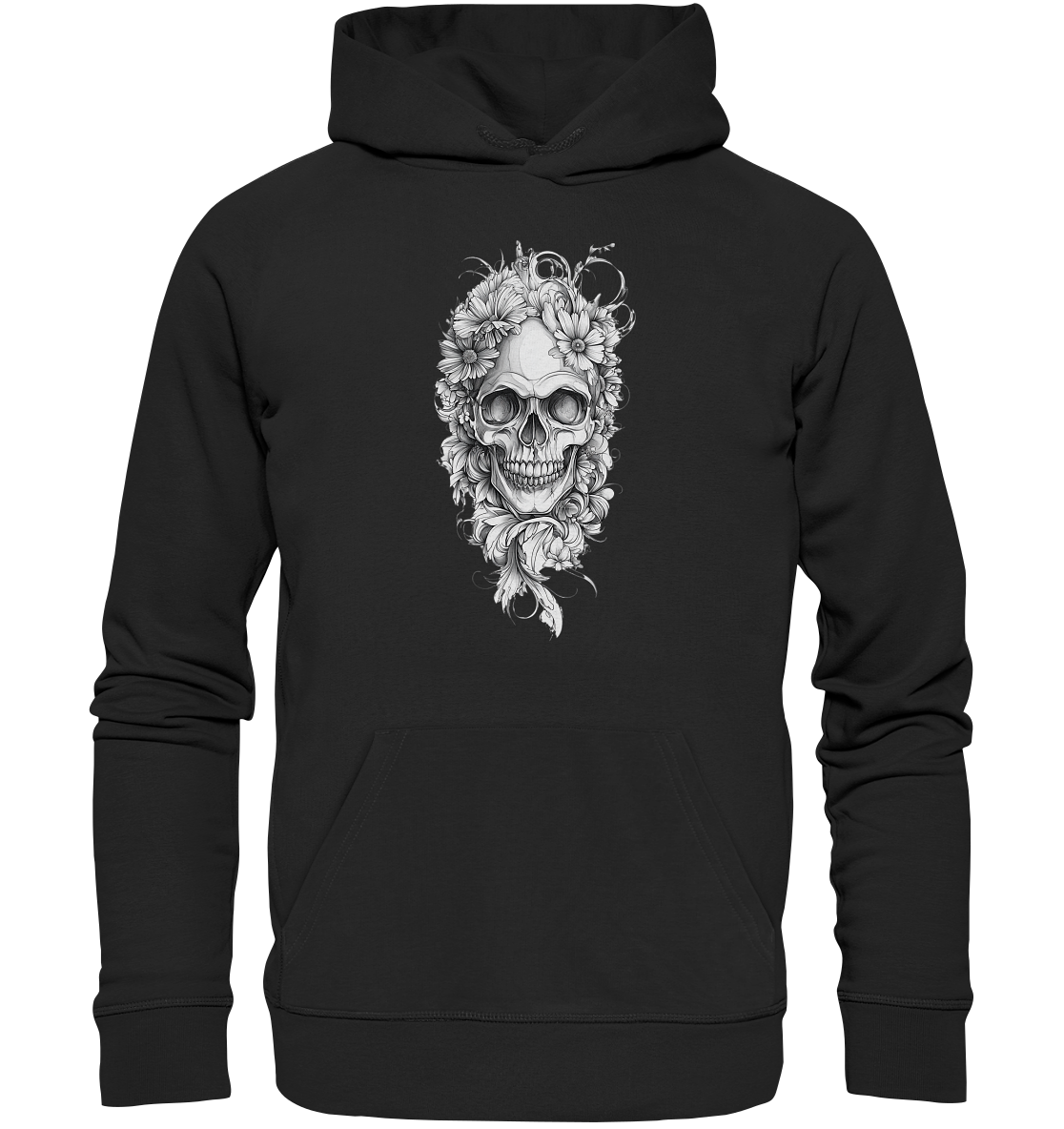 Totenkopfs Blüte - Organic Hoodie