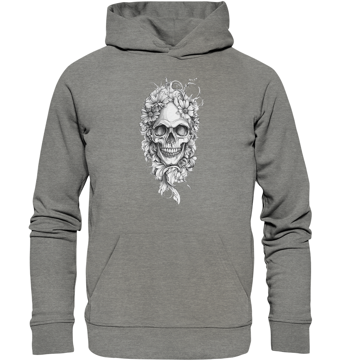 Totenkopfs Blüte - Organic Hoodie