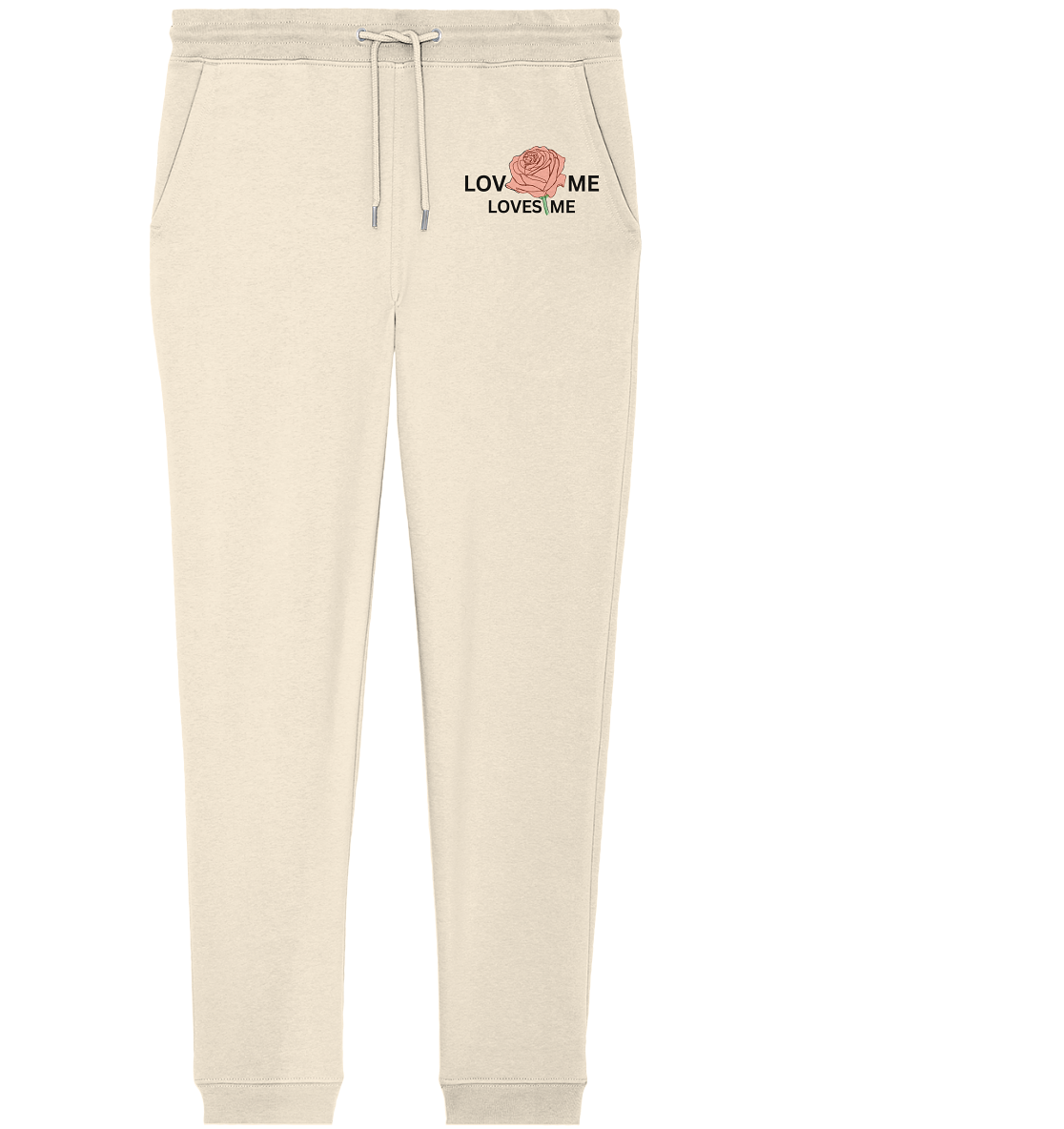 LOVES ME (Rote Rose) - Organic Jogger Pants
