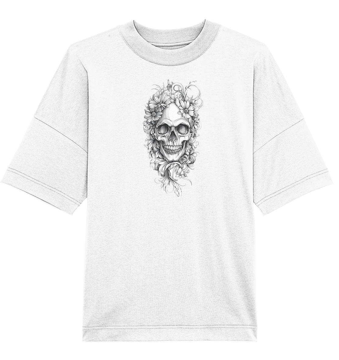 Totenkopfs Blüte - Organic Oversize Shirt