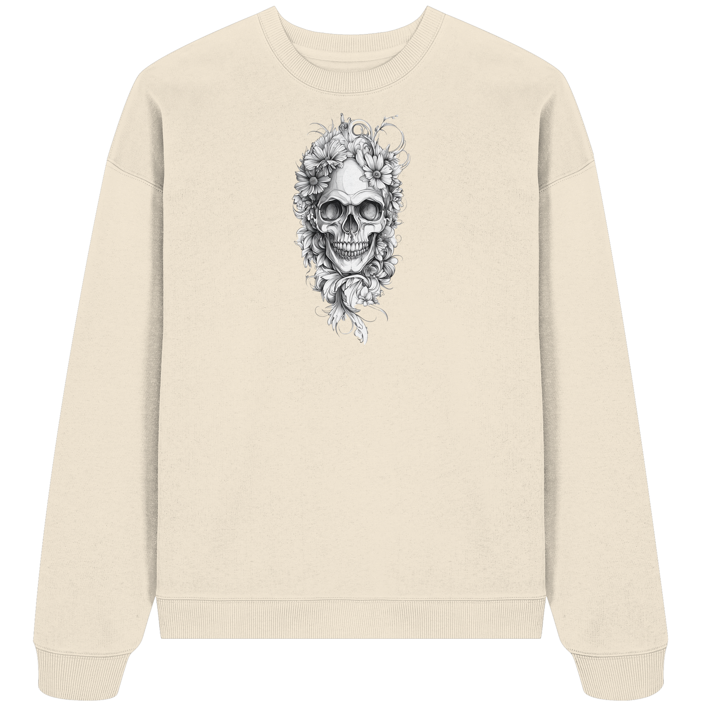 Totenkopfs Blüte - Organic Oversize Sweatshirt