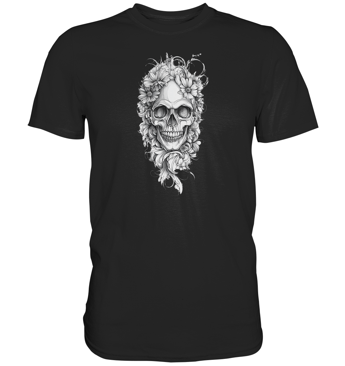 Totenkopfs Blüte - Premium Shirt
