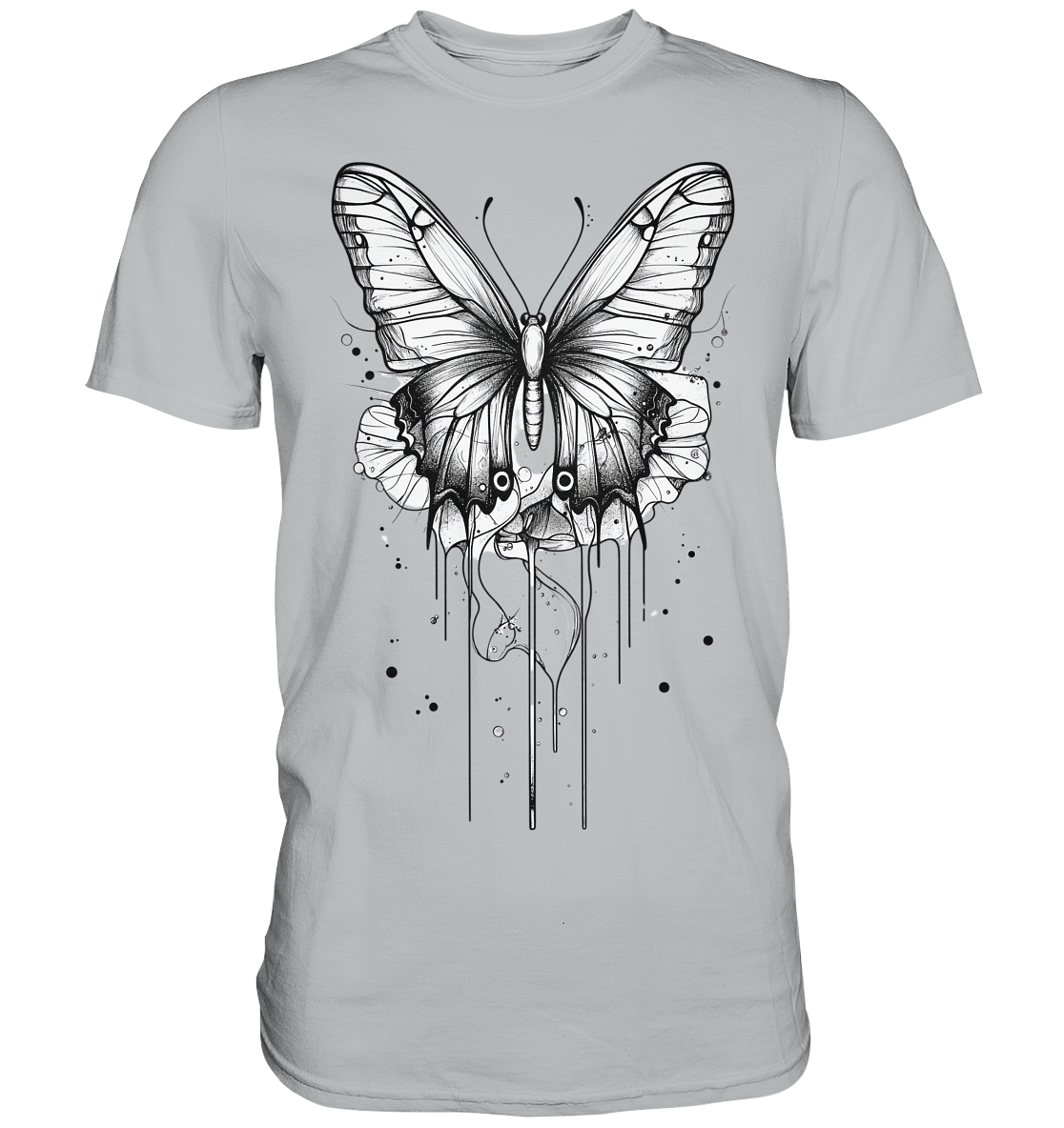 Schmetterlings Träume (nur Vorderseite Druck) - Premium Shirt