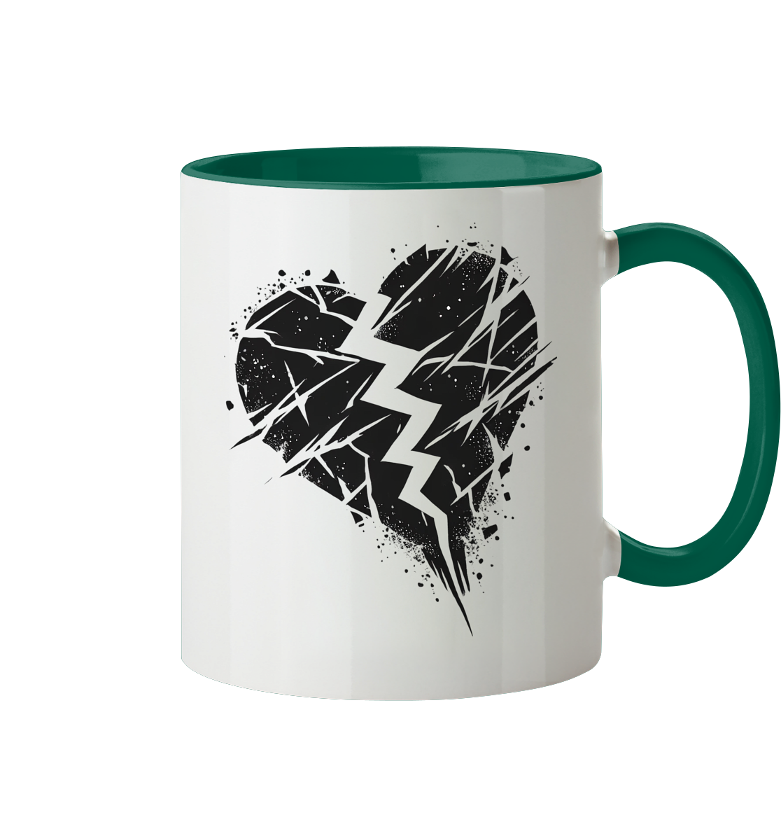 Broken Heart Tassen - Tasse zweifarbig