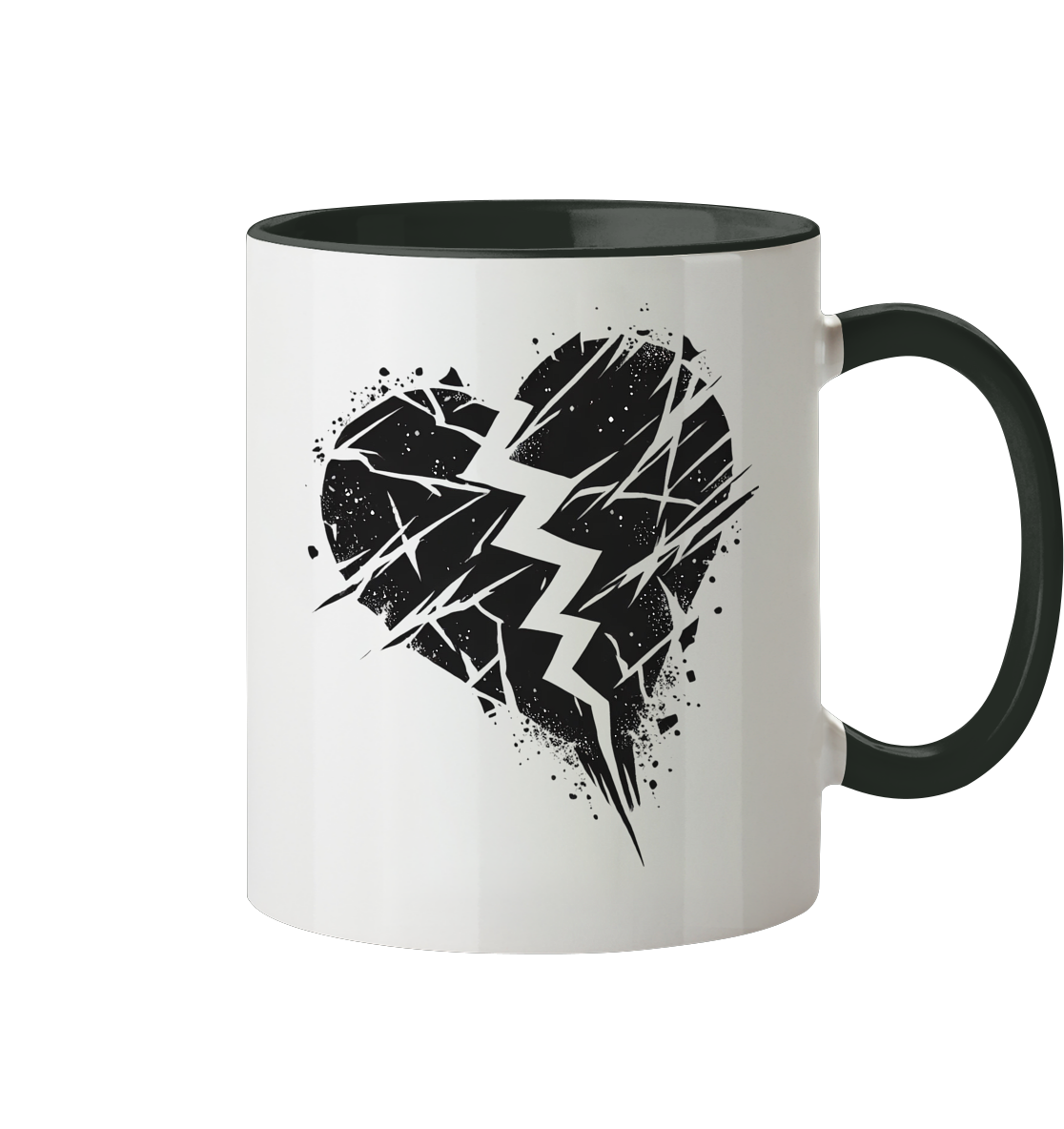 Broken Heart Tassen - Tasse zweifarbig