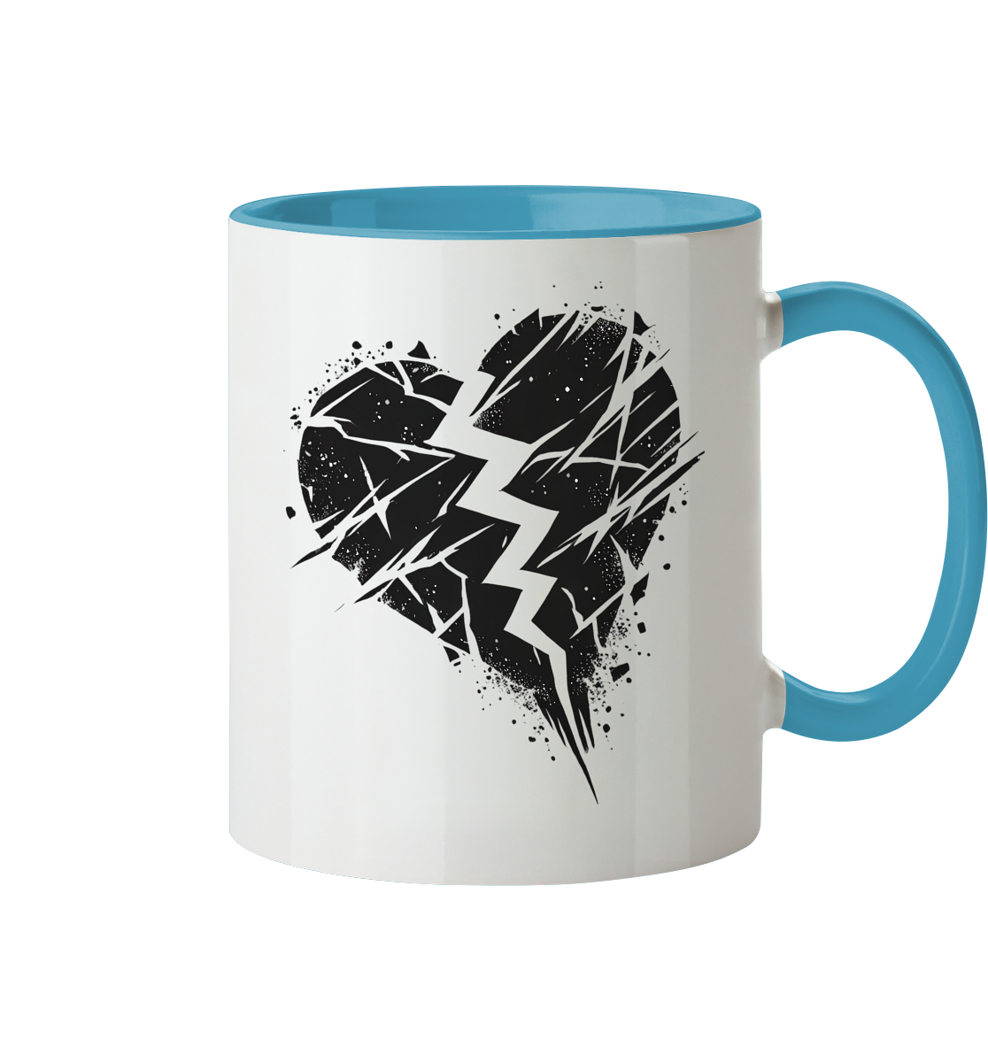 Broken Heart Tassen - Tasse zweifarbig